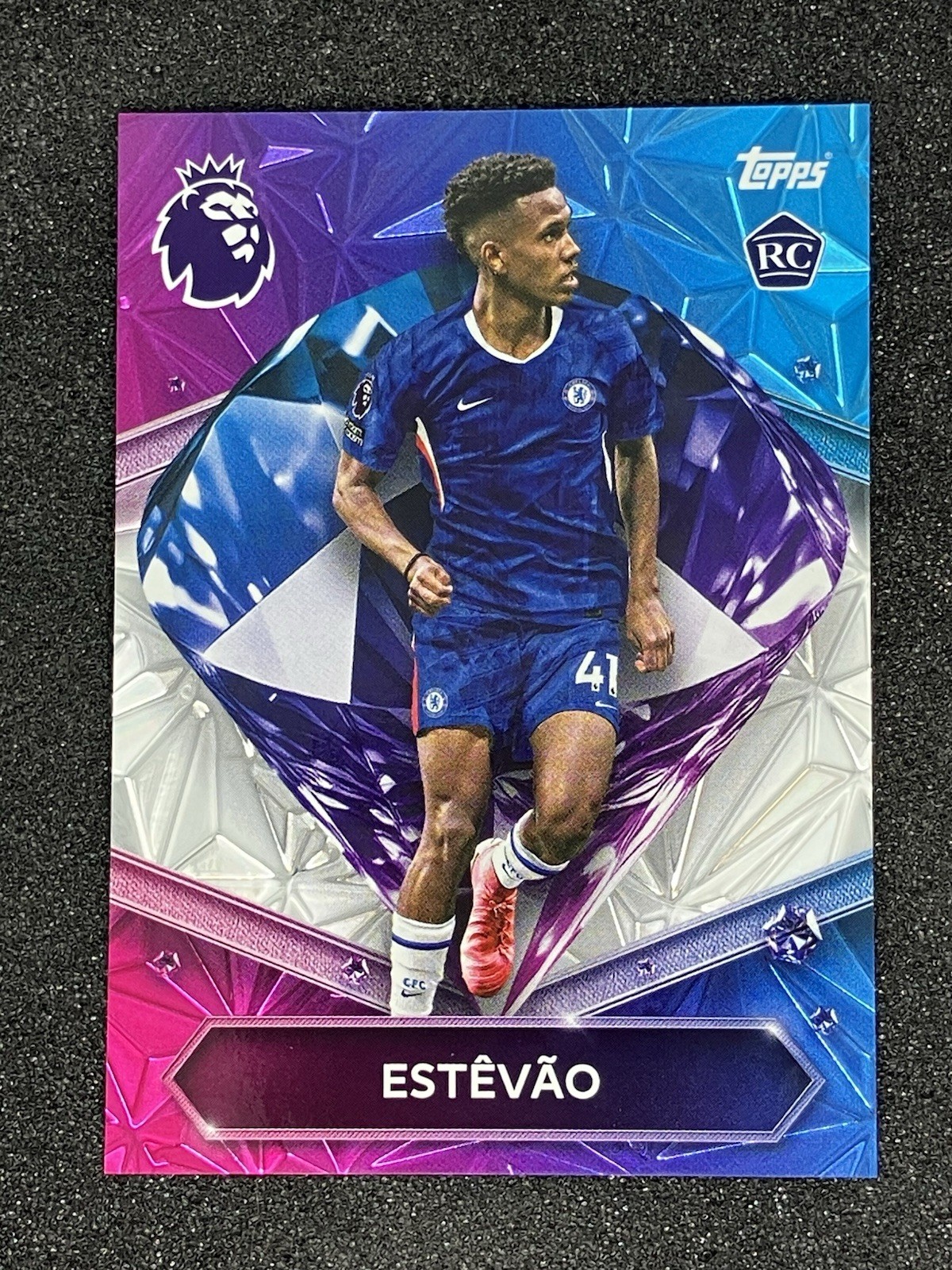 2025-26 Topps Premier League Estevao Diamond Rookie SSP Chelsea 1:500 Packs for sale on Ebay