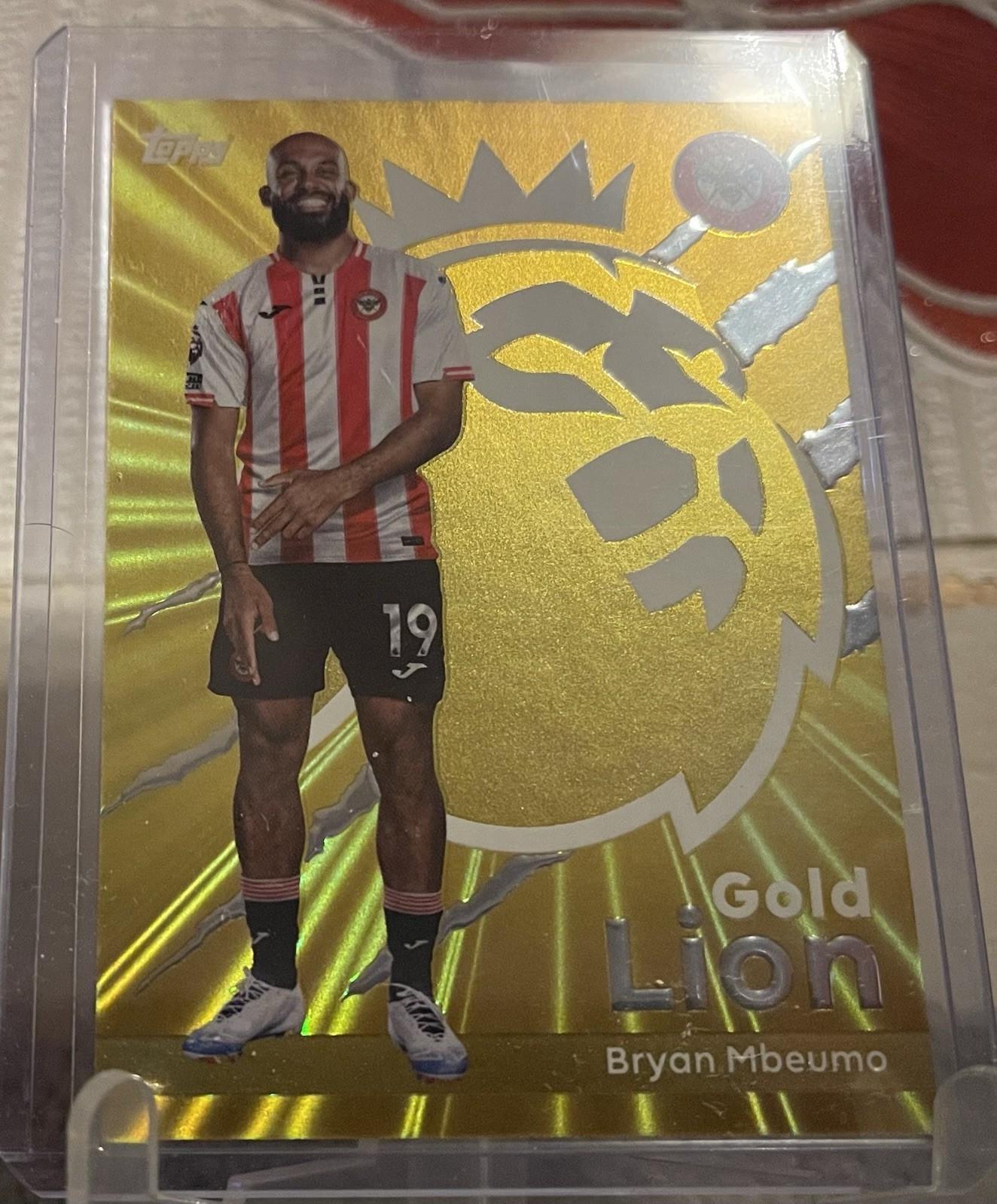 Topps Premier League 2025/26 Gold Lion Bryan Mbeumo Brentford for sale on Ebay