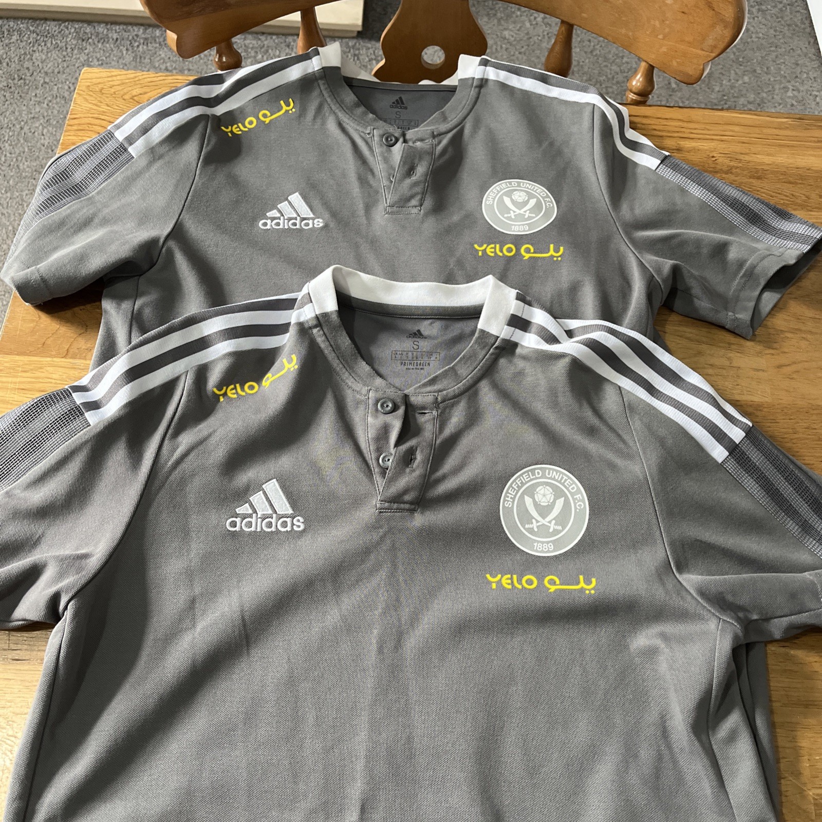 Sheffield United Adidas Training Shirts Size Small Grey for sale on Ebay