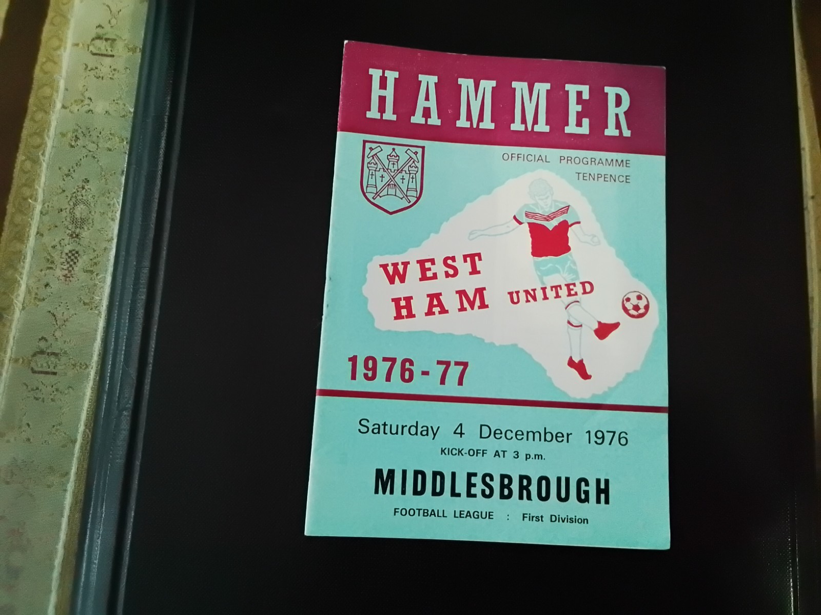 WEST HAM UNITED v MIDDLESBROUGH ~ 1976-77 ~ DIV 1.....EX COND for sale on Ebay