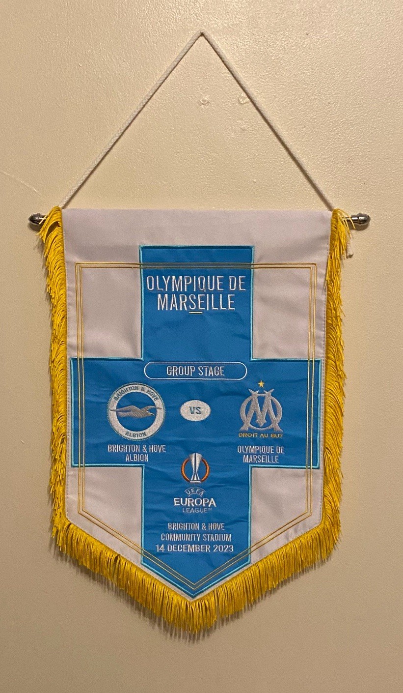Olympique de Marseille v Brighton & Hove Albion Europa League 2023 Group Stage. for sale on Ebay