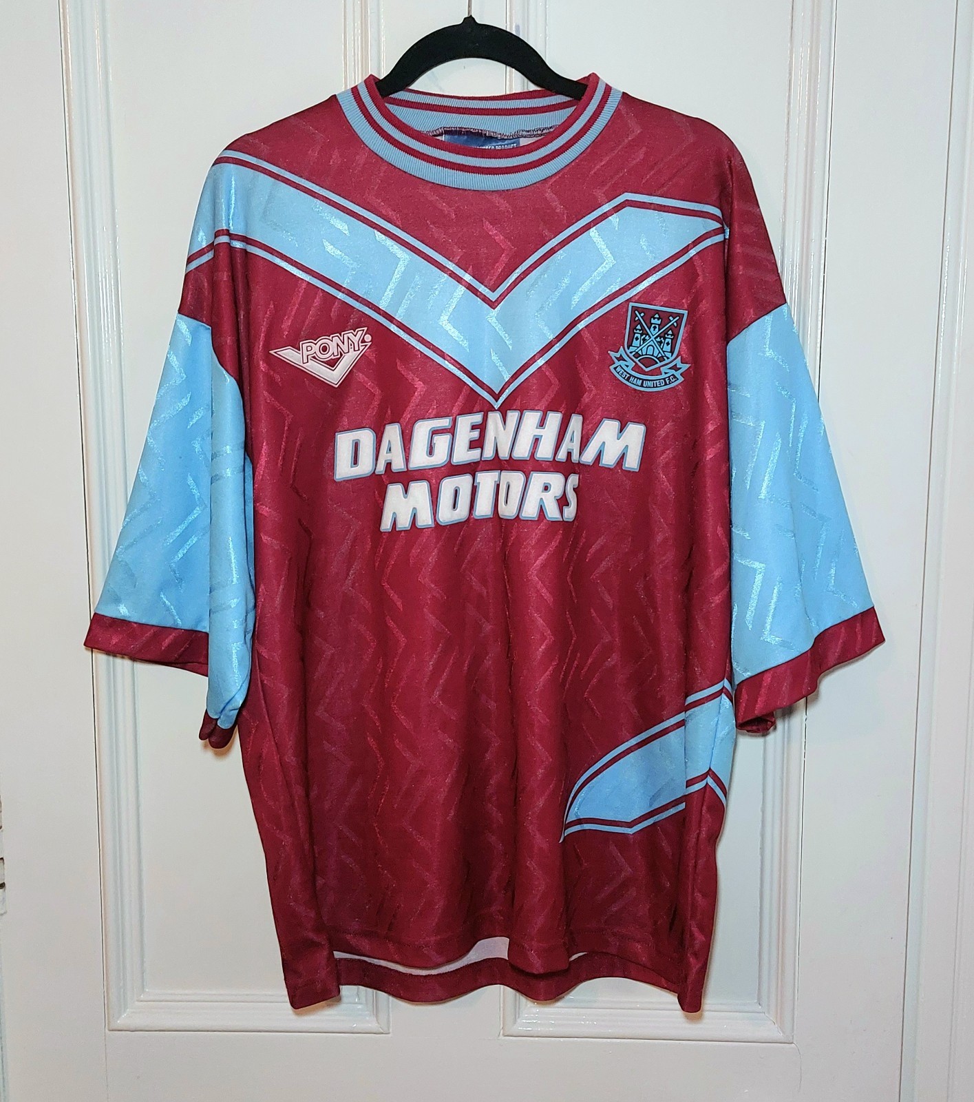 Official Pony West Ham United Home football shirt  1993/95 for sale on Ebay
