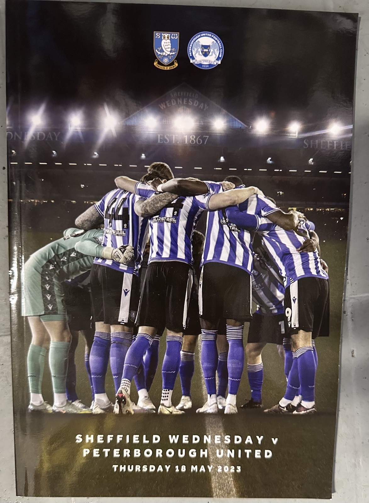 Rare Sheffield Wednesday v Peterborough Play Off Semi Final Miracle Programme 23 for sale on Ebay