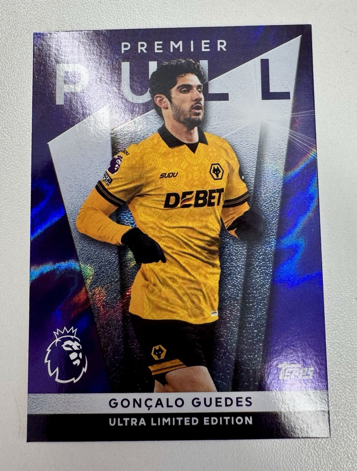 Topps Premier League 2026 Goncalo Guedes Premier Pull Limited Edition Wolves for sale on Ebay