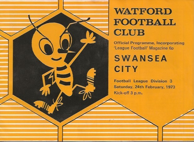 Watford v Swansea City Division Three 24th February 1973 for sale on Ebay