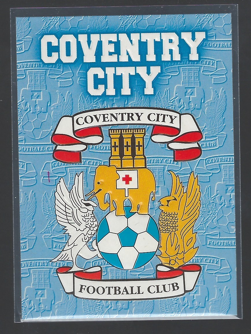 MERLIN PREMIER GOLD 1996/97 - COVENTRY CITY - EMBOSSED TEAM  CREST CARD - EX for sale on Ebay