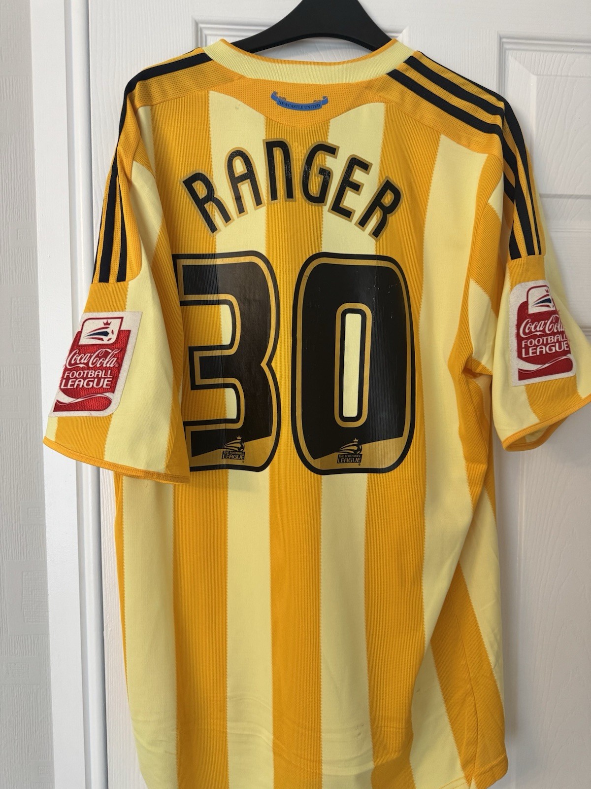 Match worn Newcastle United Away Shirt 2009/2010 Nile Ranger for sale on Ebay