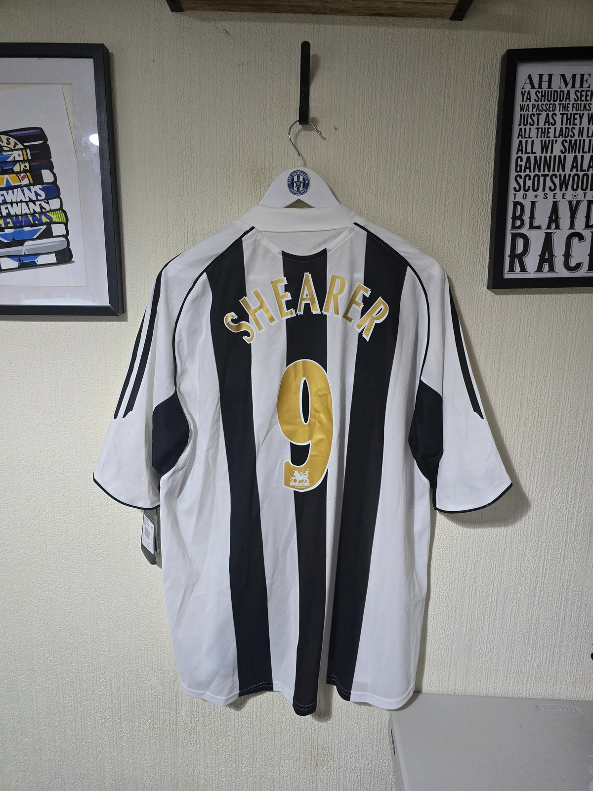 Newcastle United 2005/07 Adidas Home shirt BNWT #9 SHEARER - XL for sale on Ebay