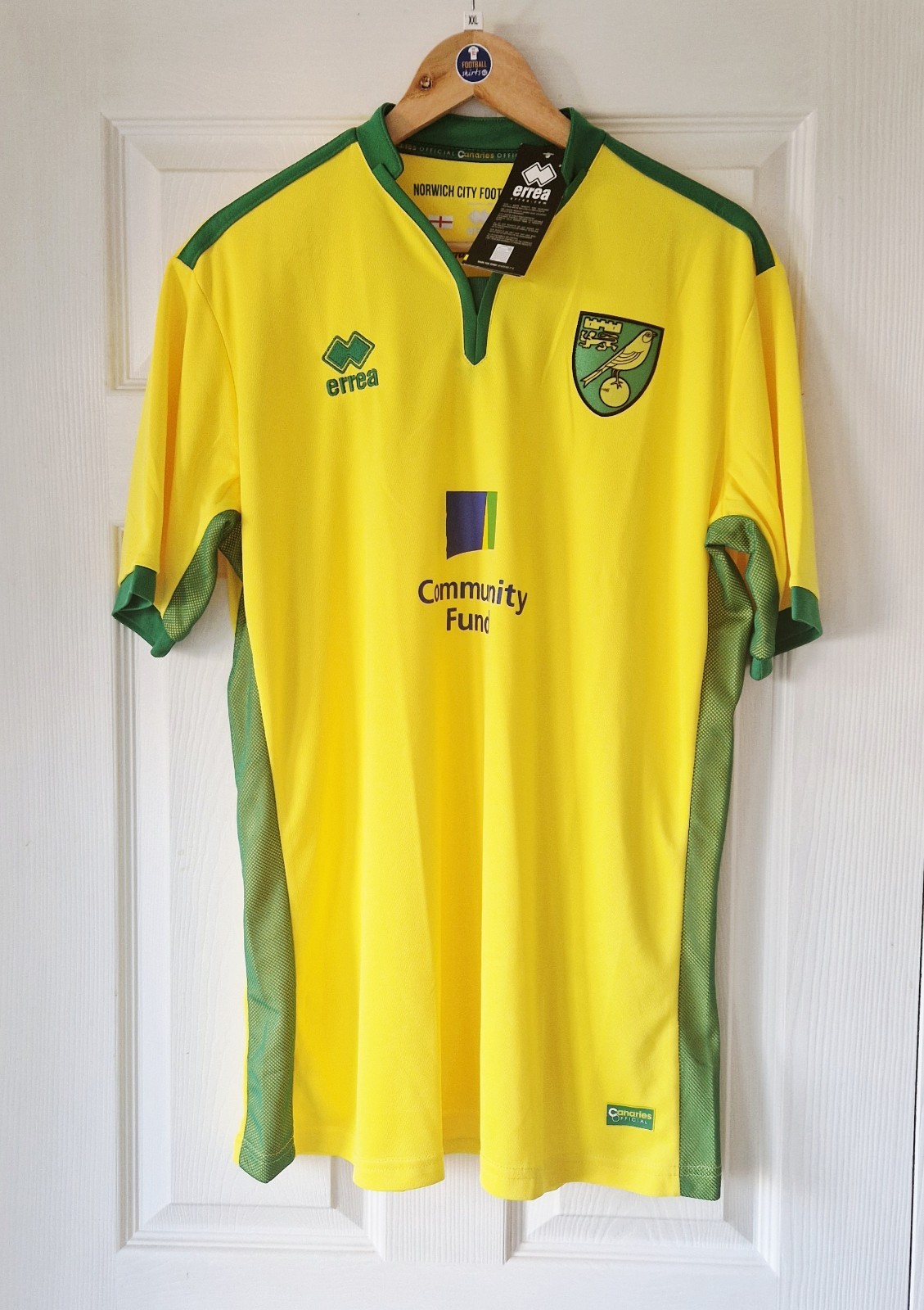 NORWICH CITY HOME FOOTBALL SHIRT 2016/17 -ADULT 2XL - BRAND NEW WITH TAGS  for sale on Ebay