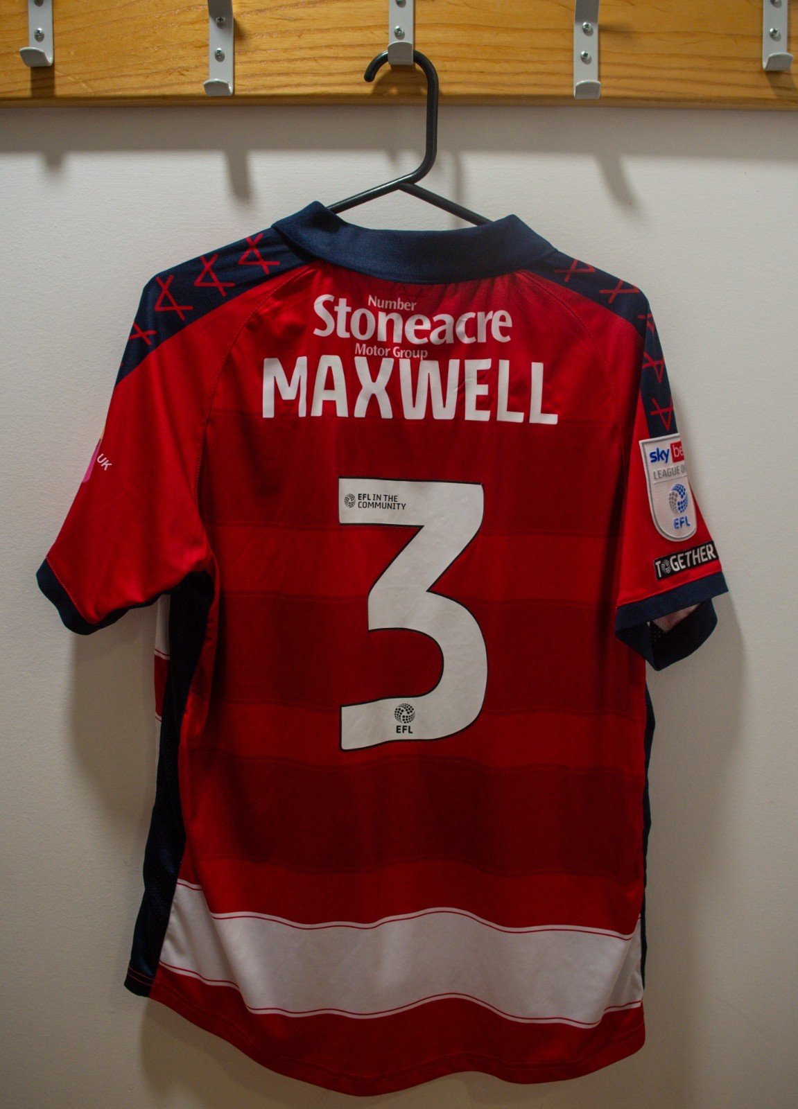 James Maxwell Match-Worn & Signed Doncaster Rovers v Rotherham United Shirt for sale on Ebay