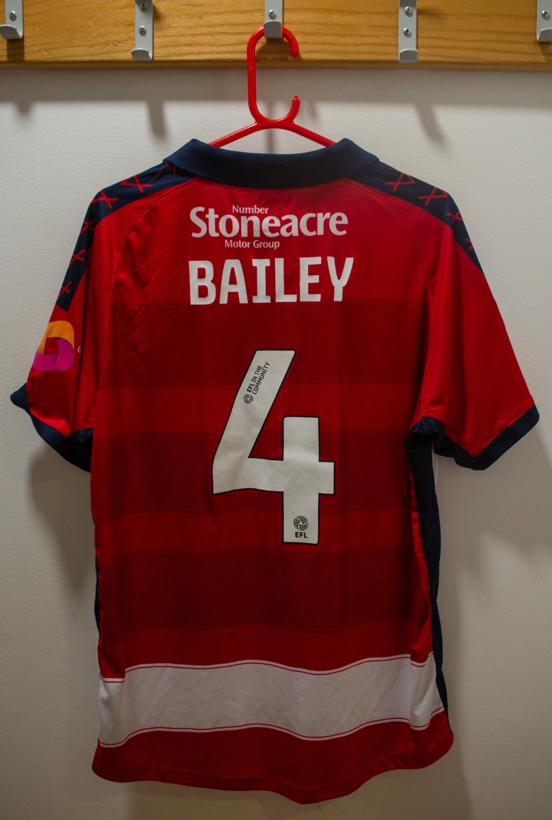 Owen Bailey Match-Worn & Signed Doncaster Rovers v Rotherham United Shirt for sale on Ebay