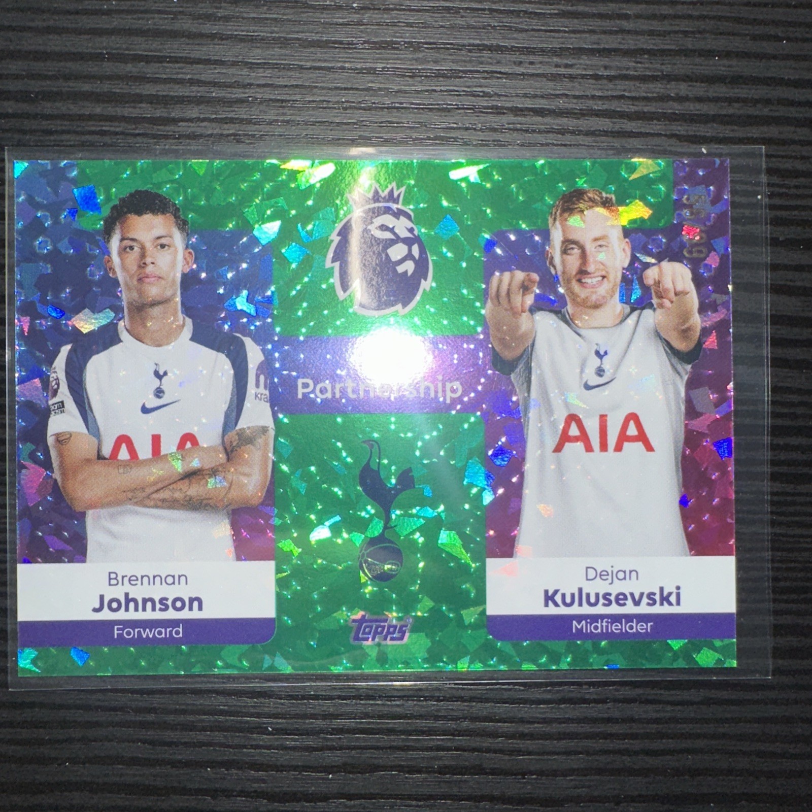 Topps Premier League 25/26 Pro Partnership Johnson Kulusevski Tottenham Card /99 for sale on Ebay
