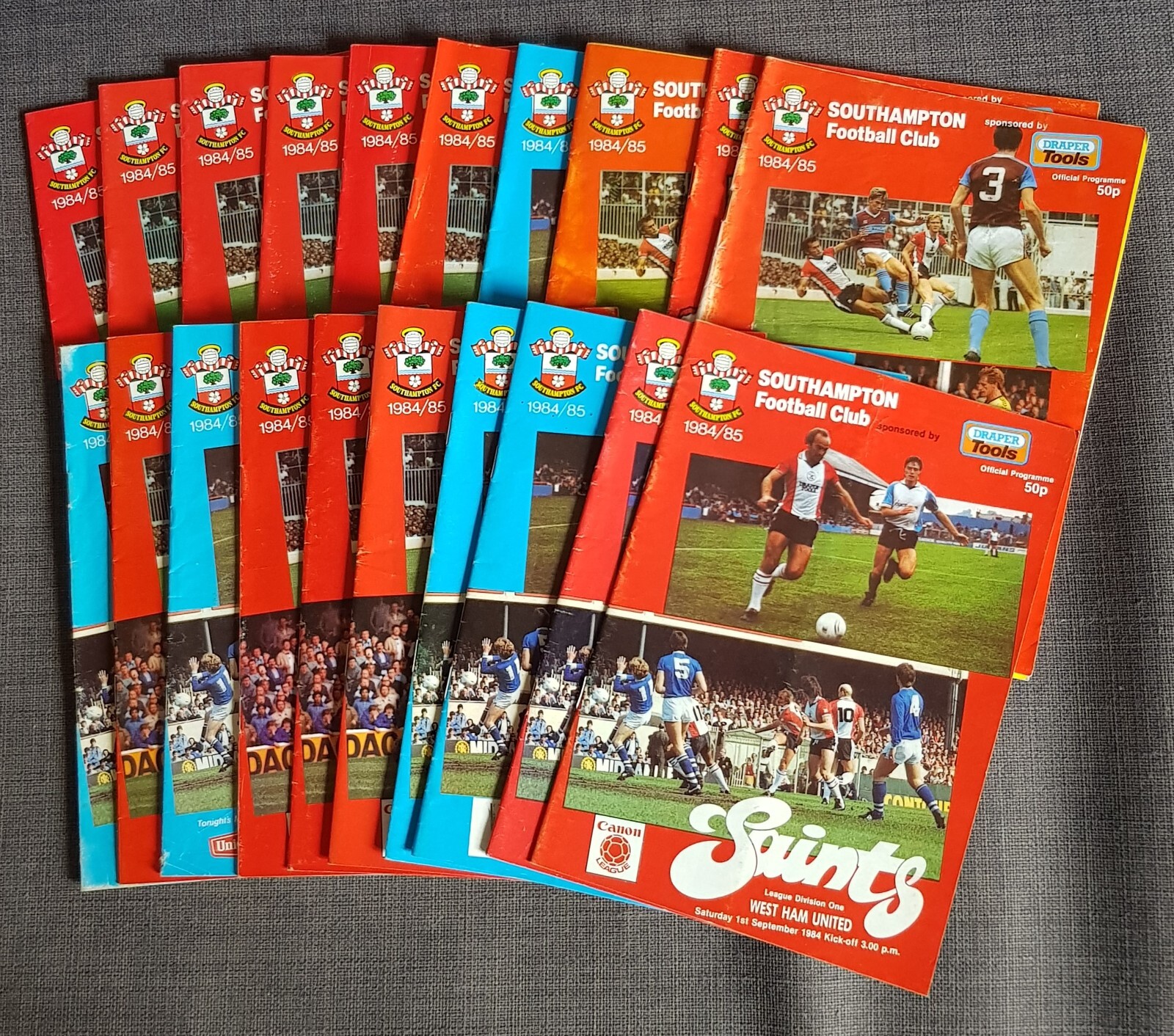20 x Southampton FC Home Football Programmes – 1984 / 1985 Season #2 for sale on Ebay