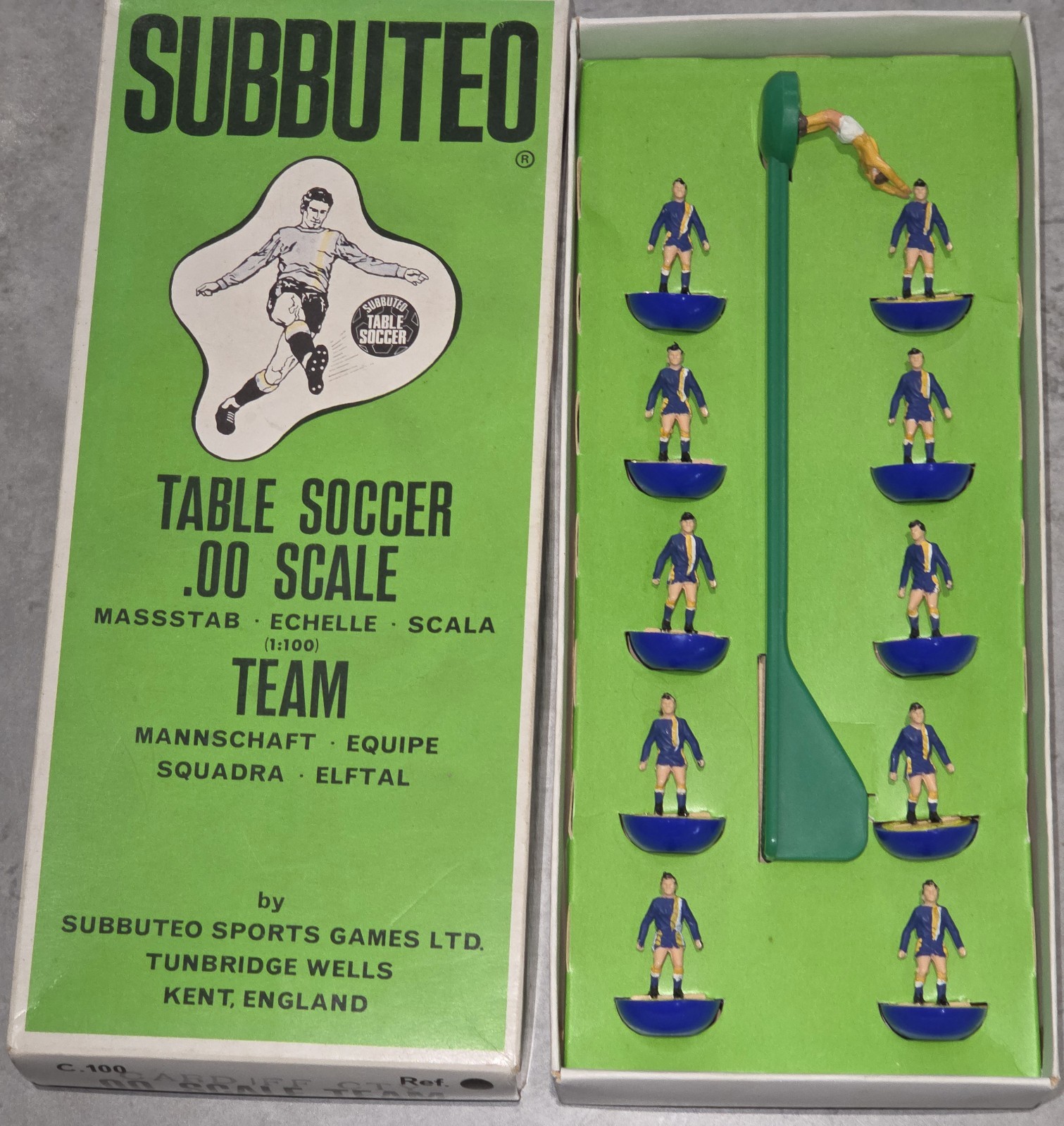 Subbuteo Cardiff City HW Named Box for sale on Ebay