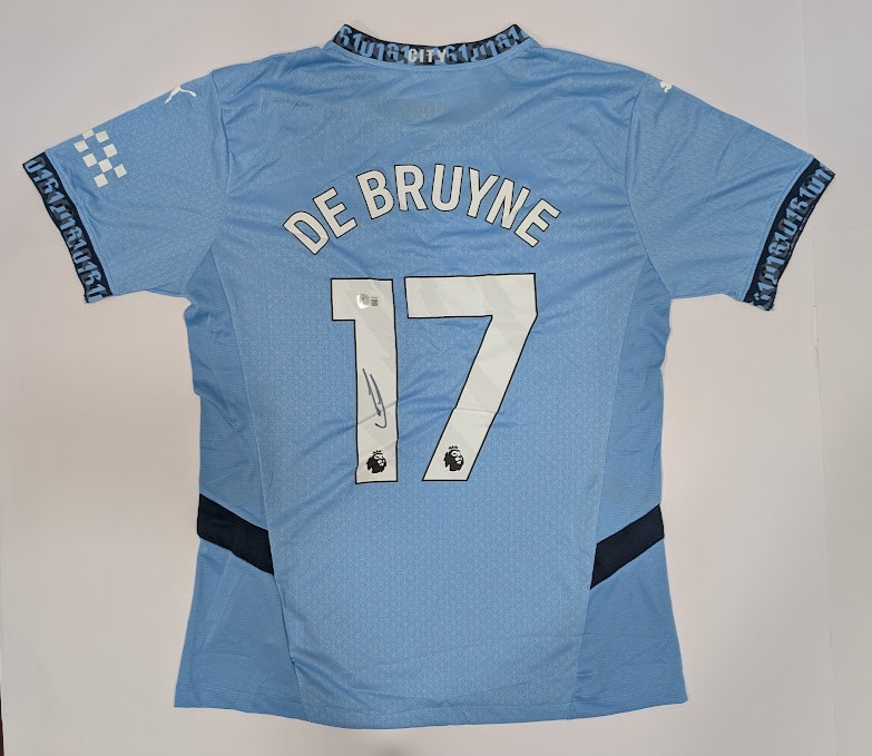 KEVIN DE BRUYNE Back Signed Manchester City Jersey Authenticated by Beckett for sale on Ebay