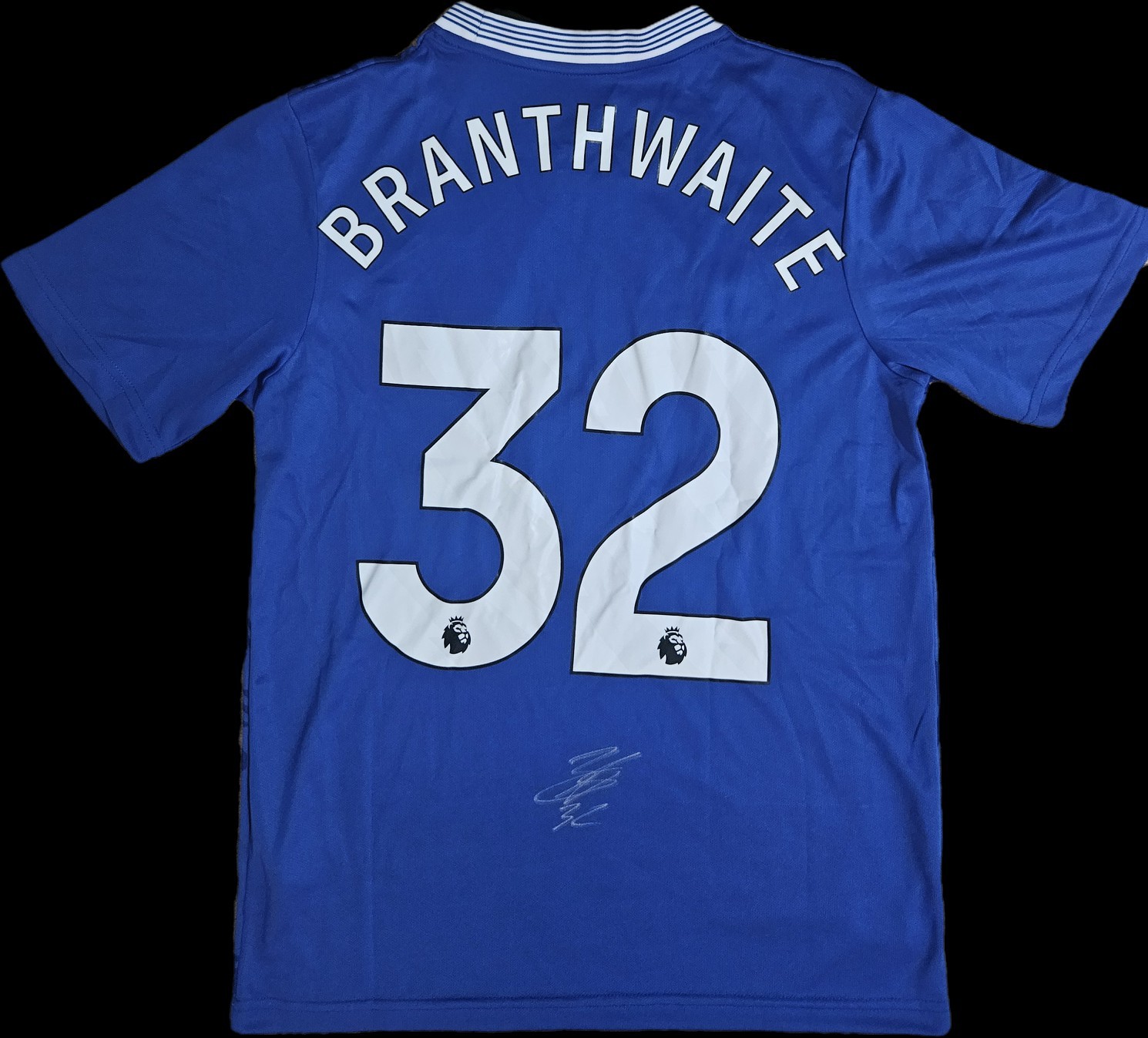 Jarrad Branthwaite Hand Signed Everton 24/25 Home Shirt Autograph Football COA for sale on Ebay