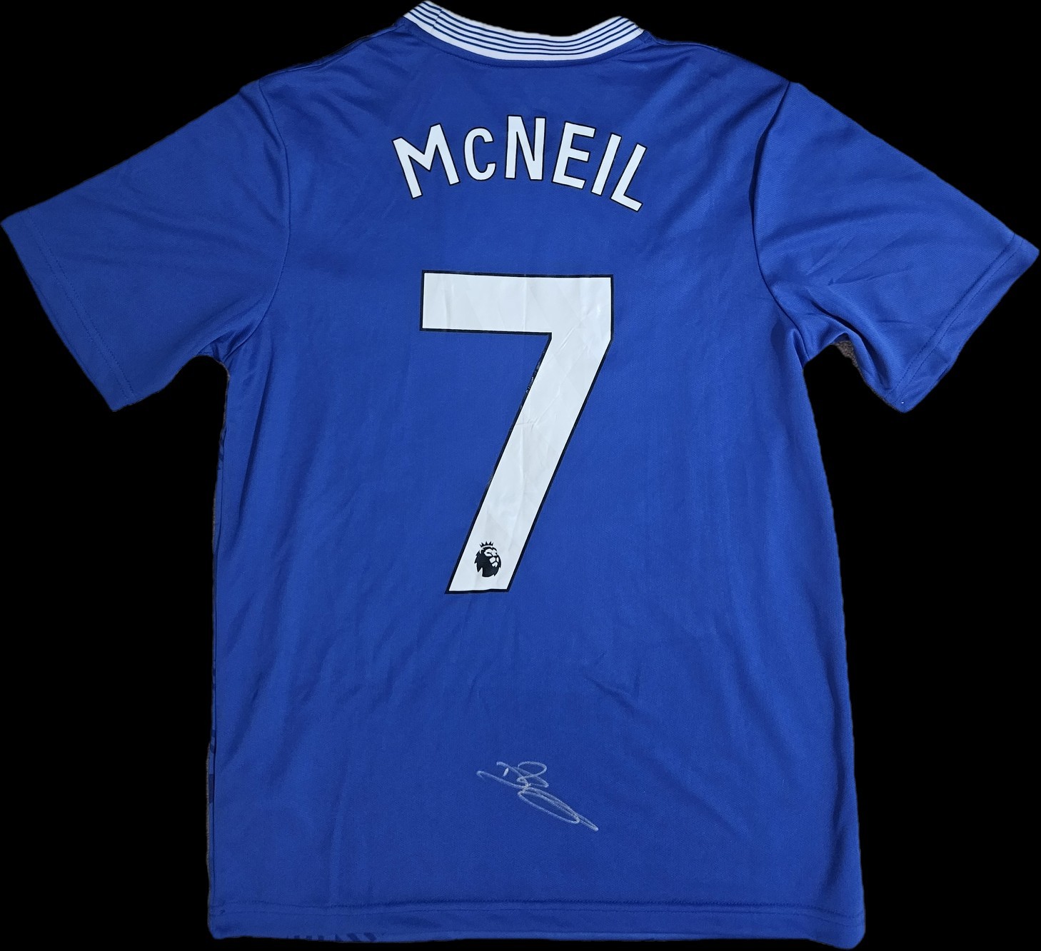 Dwight McNeil Hand Signed Everton 24/25 Home Shirt Football Autograph COA for sale on Ebay