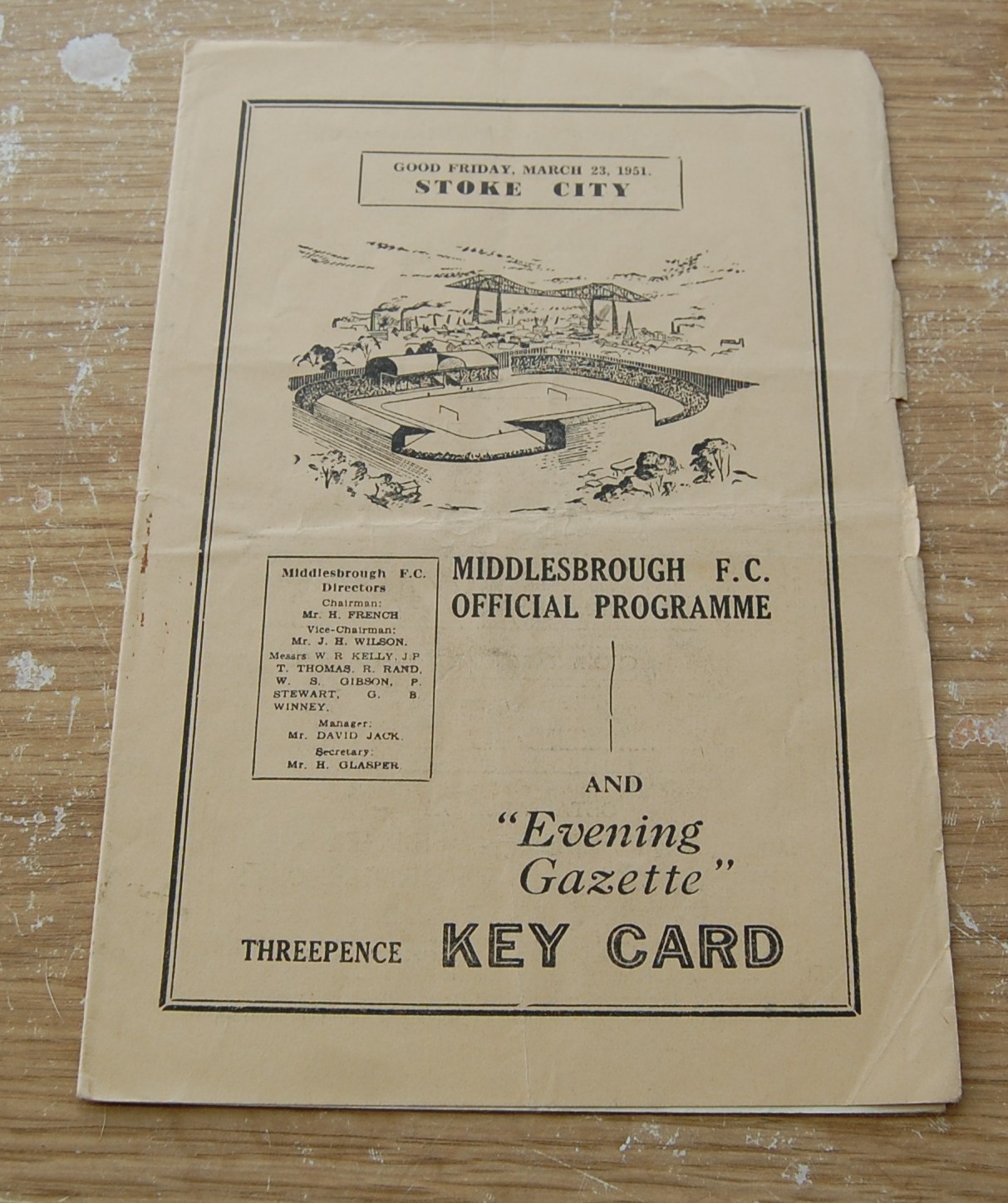 Middlesbrough v Stoke City 50/51 Football Programme for sale on Ebay