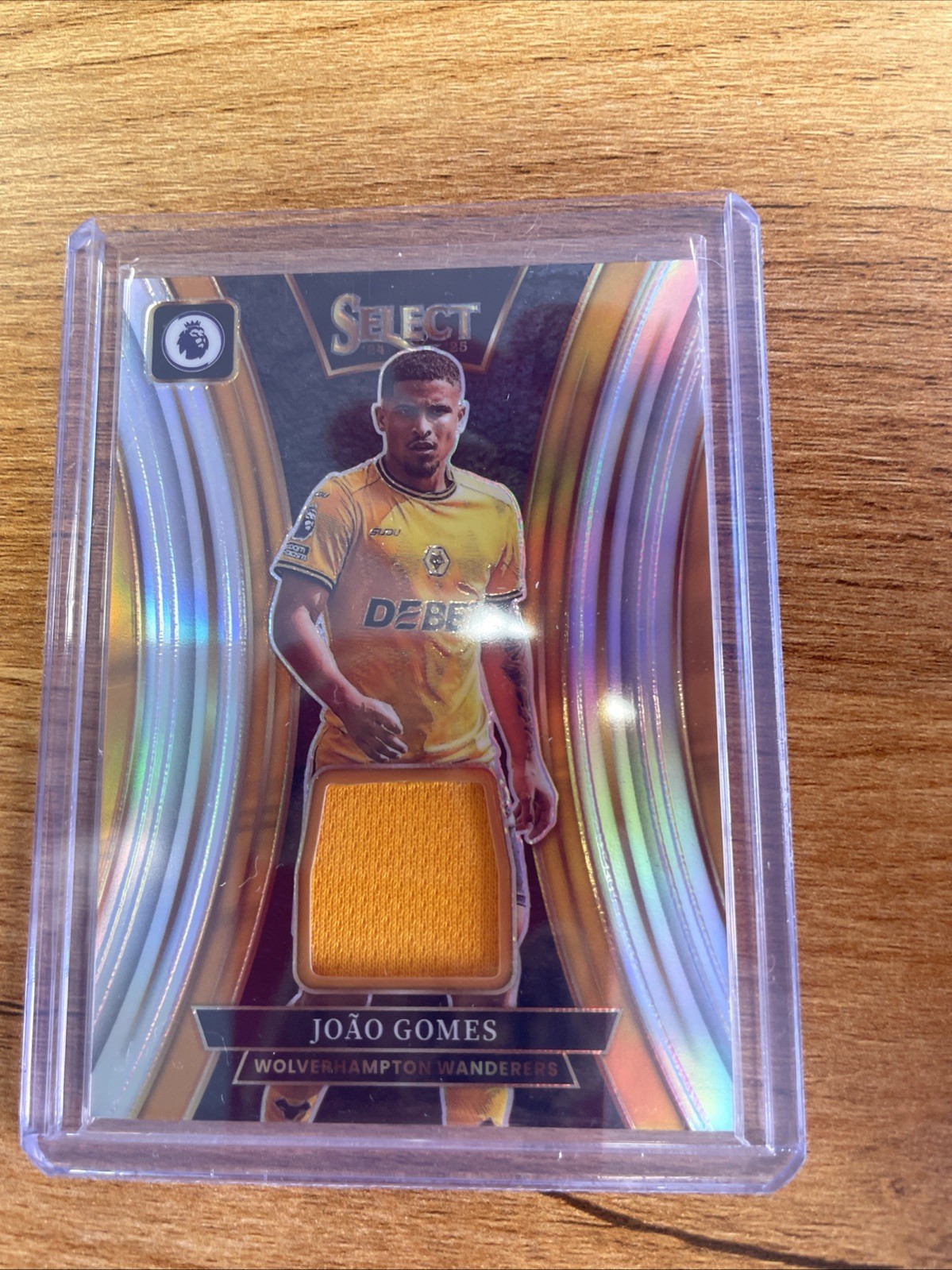 2024-25 Select Premier League Joao Gomes Select Materials Prizm Patch Wolves for sale on Ebay