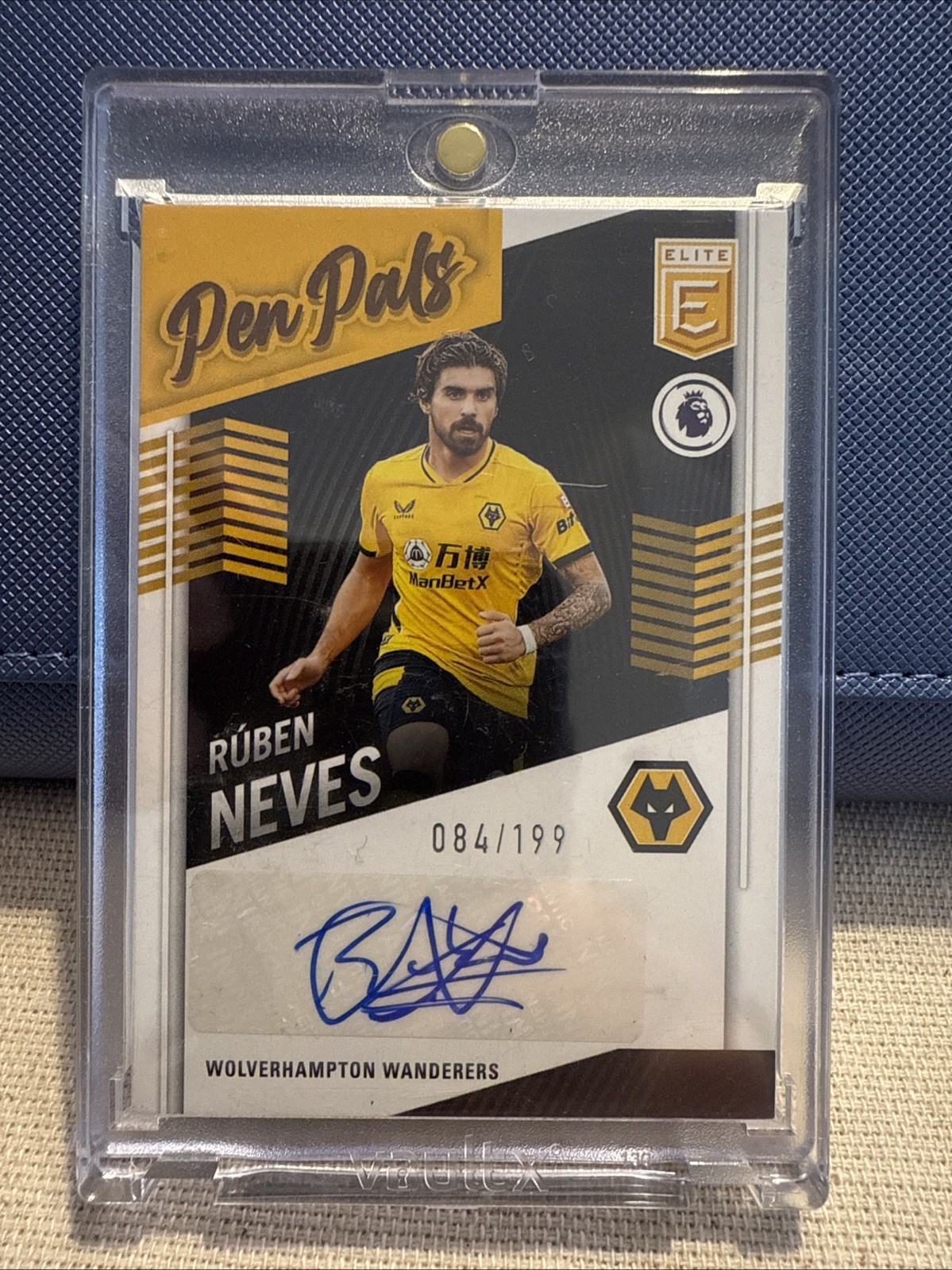 Rúben Neves 84/199 - Wolves - Auto - Pen Pals - Donruss Elite 2021/22 With Case for sale on Ebay