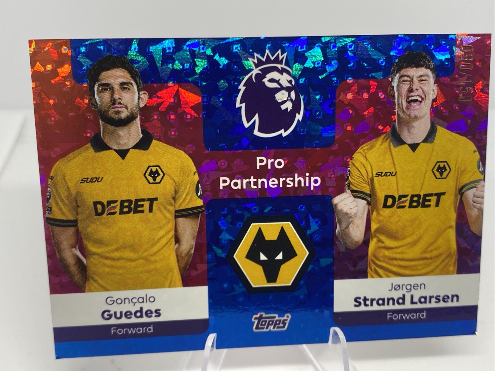 Topps Premier League Pro Partnership Wolves Numbered 90/150 for sale on Ebay