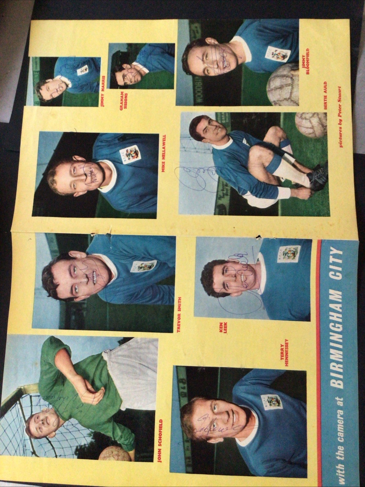 Autographs  Birmingham City  9 Signatures On Football Monthly Picture  for sale on Ebay