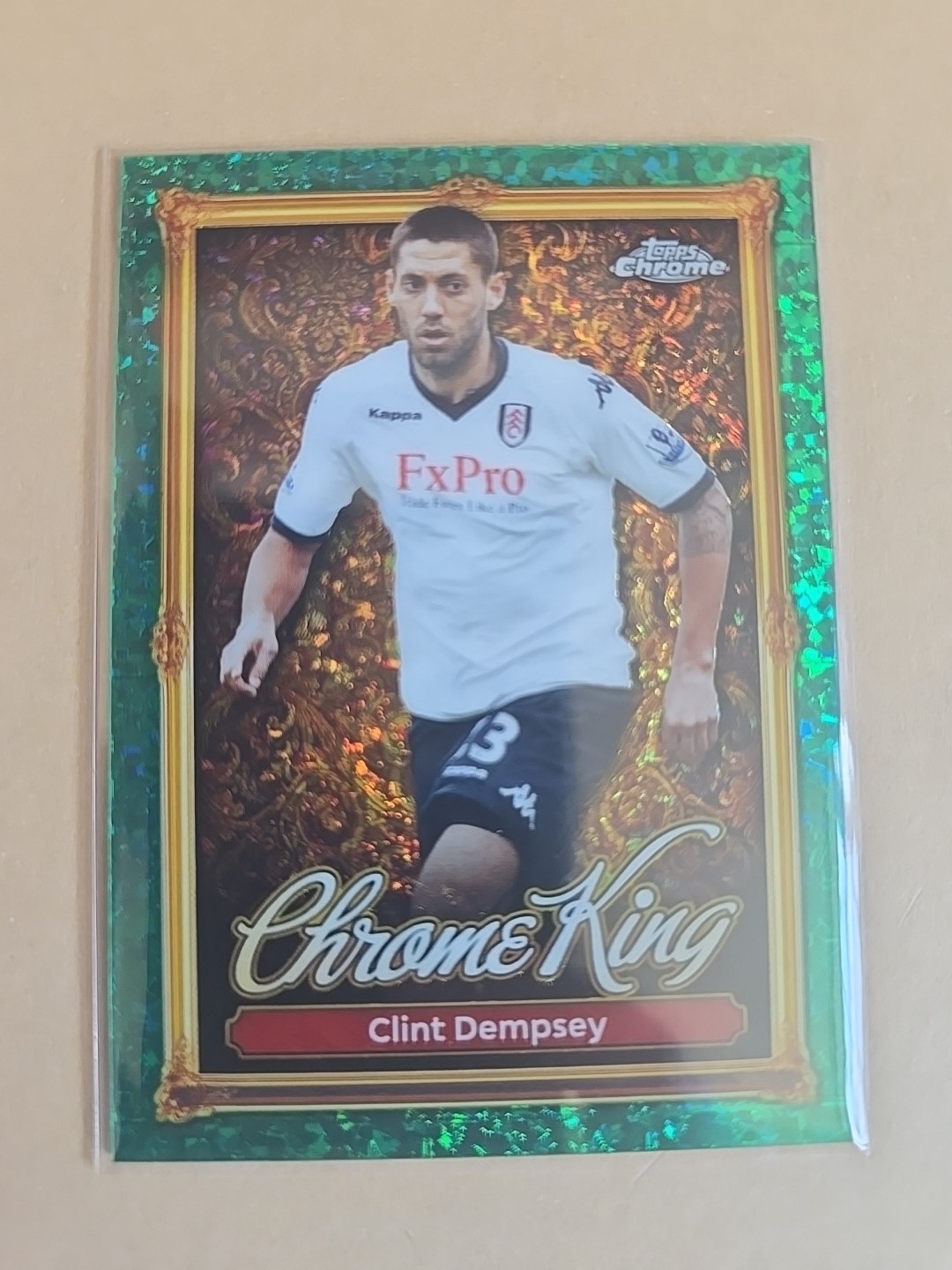 Topps Premier League 2026 Chrome King Clint Dempsey Fulham Emerald Green RARE for sale on Ebay
