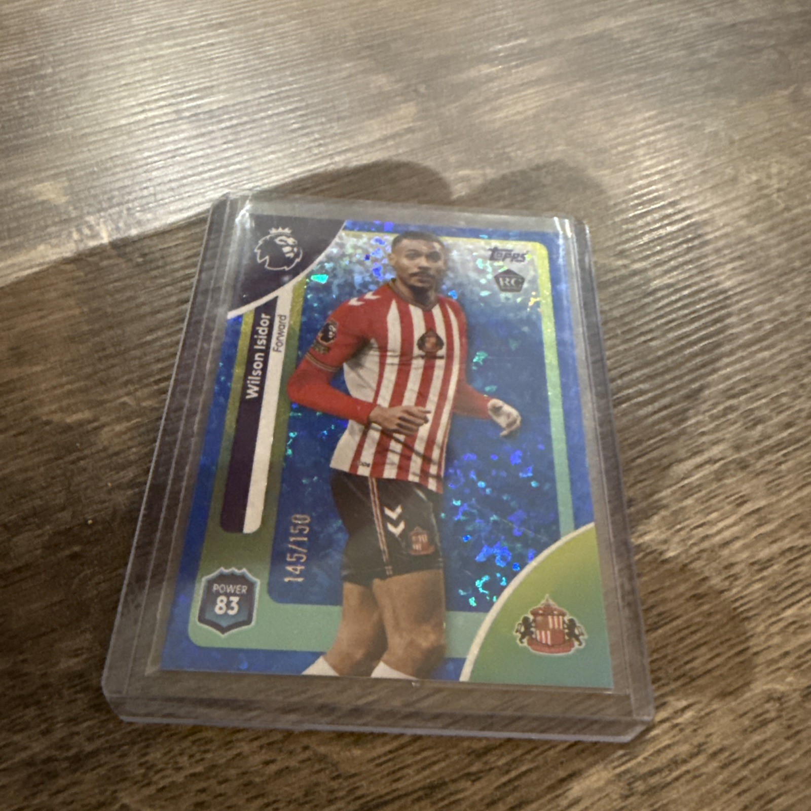 2026 Topps Premier League Wilson Isidor Rookie Card Sunderland Blue Parallel/150 for sale on Ebay