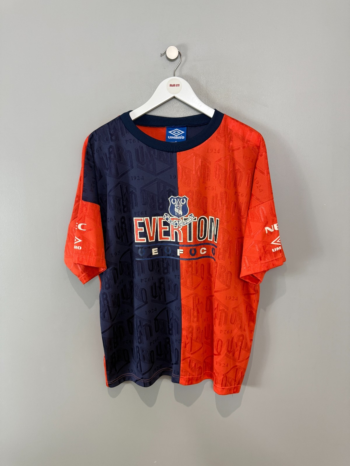 EVERTON 1992/94 TRAINING SHIRT (size M)  UMBRO ORIGINAL VINTAGE FOOTBALL SHIRT for sale on Ebay
