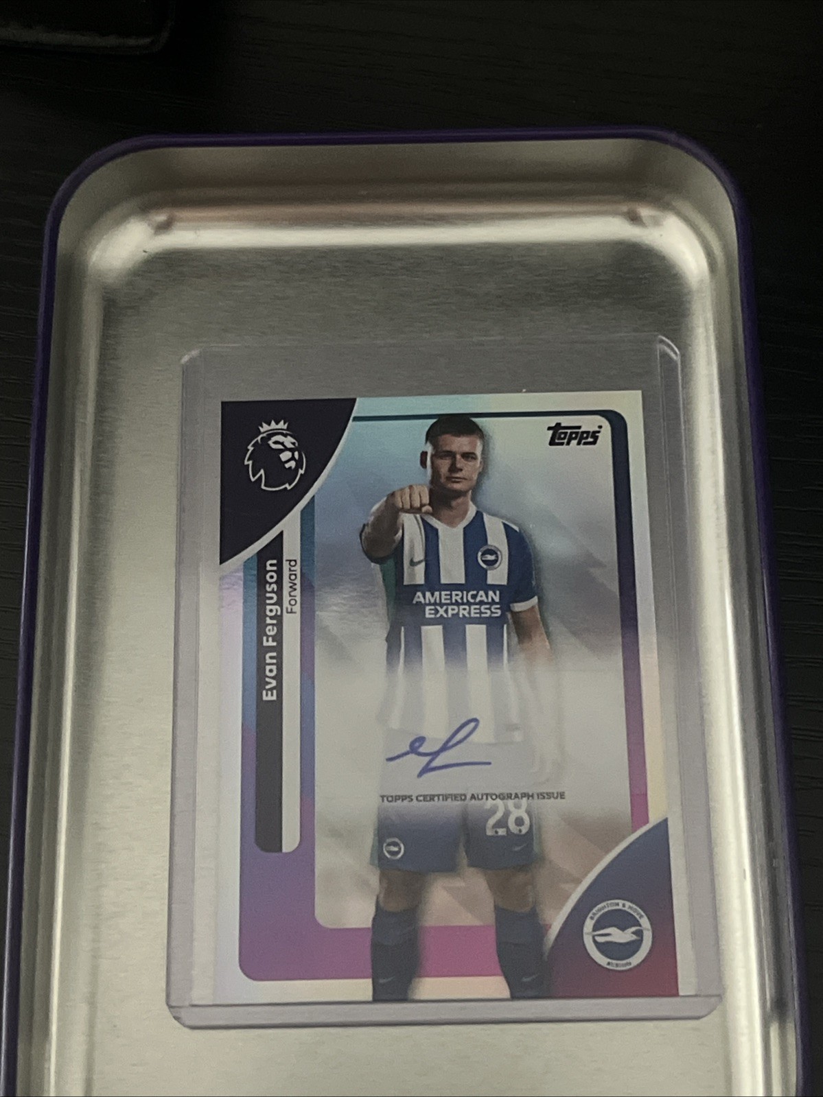 Topps 2026 Premier League Evan Ferguson Autographed Card Brighton for sale on Ebay