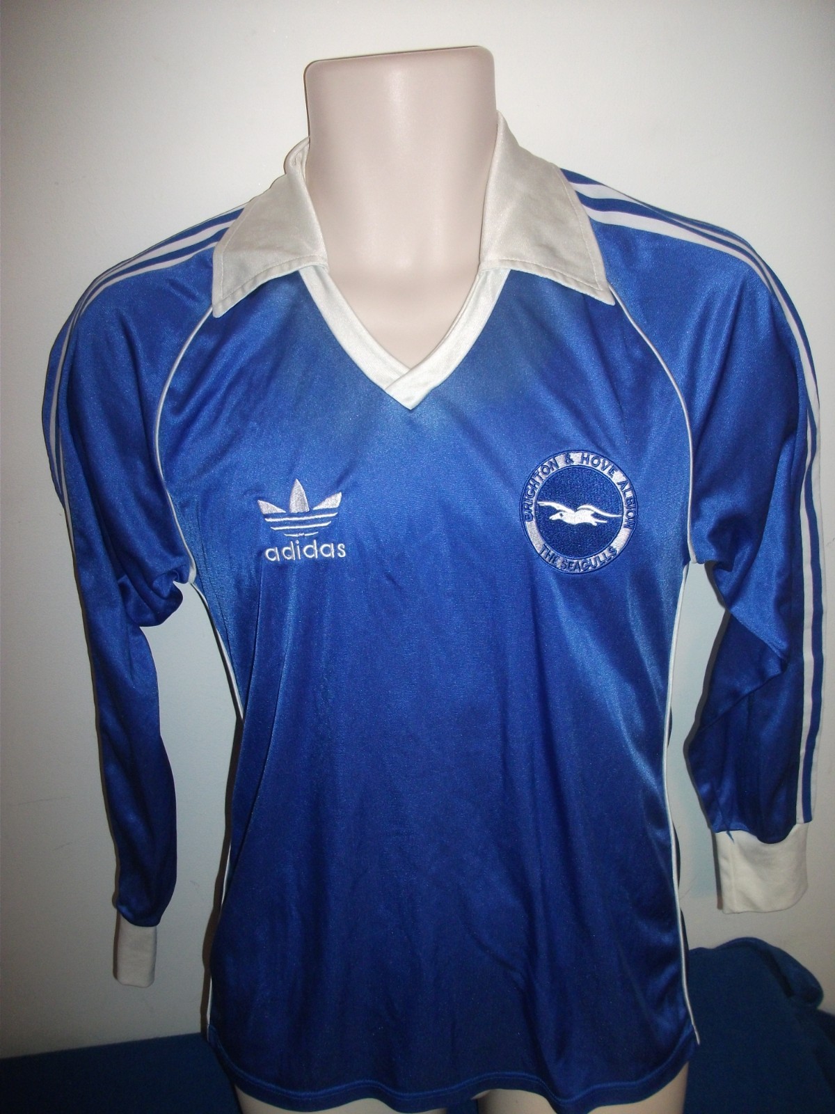 Vintage /Retro Adidas  Brighton & Hove Albion 1980-83 shirt XS for sale on Ebay