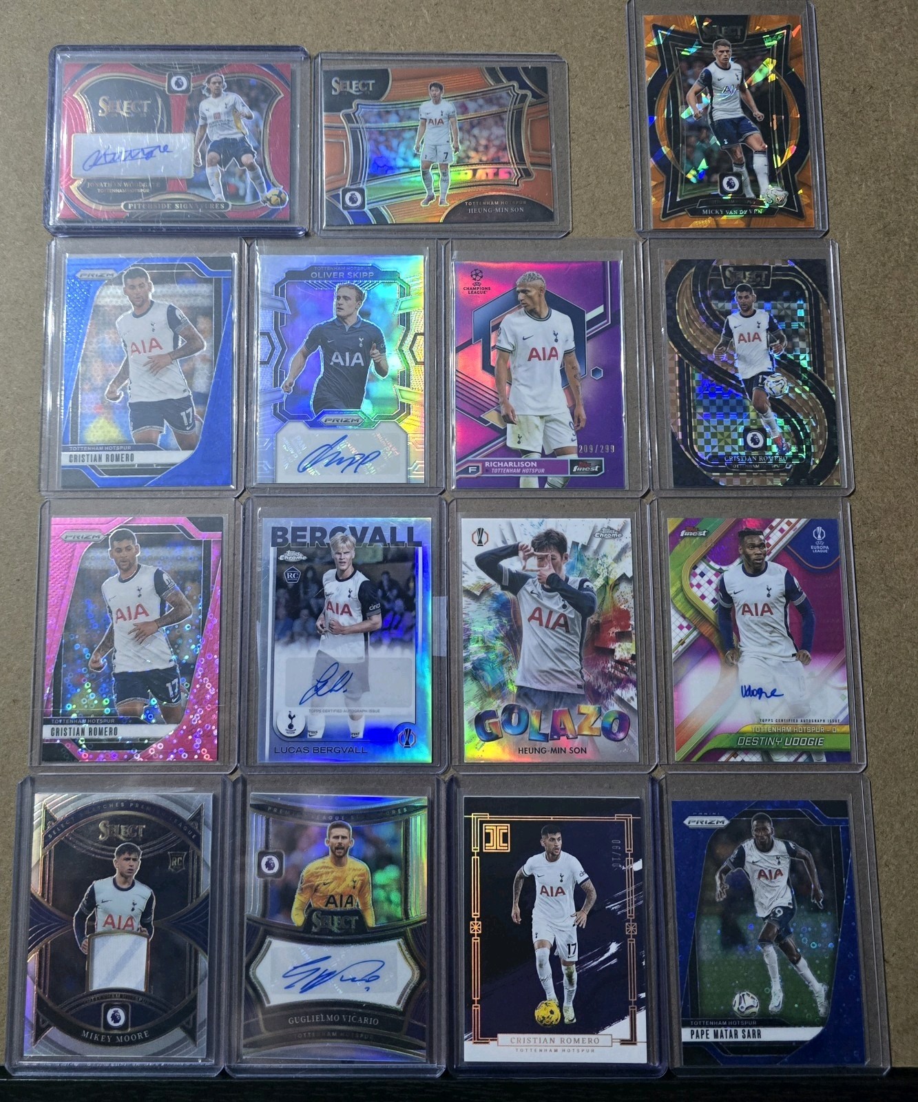 Tottenham Hotspur Football Card Bundle Autos/numbered Cards And Patch for sale on Ebay