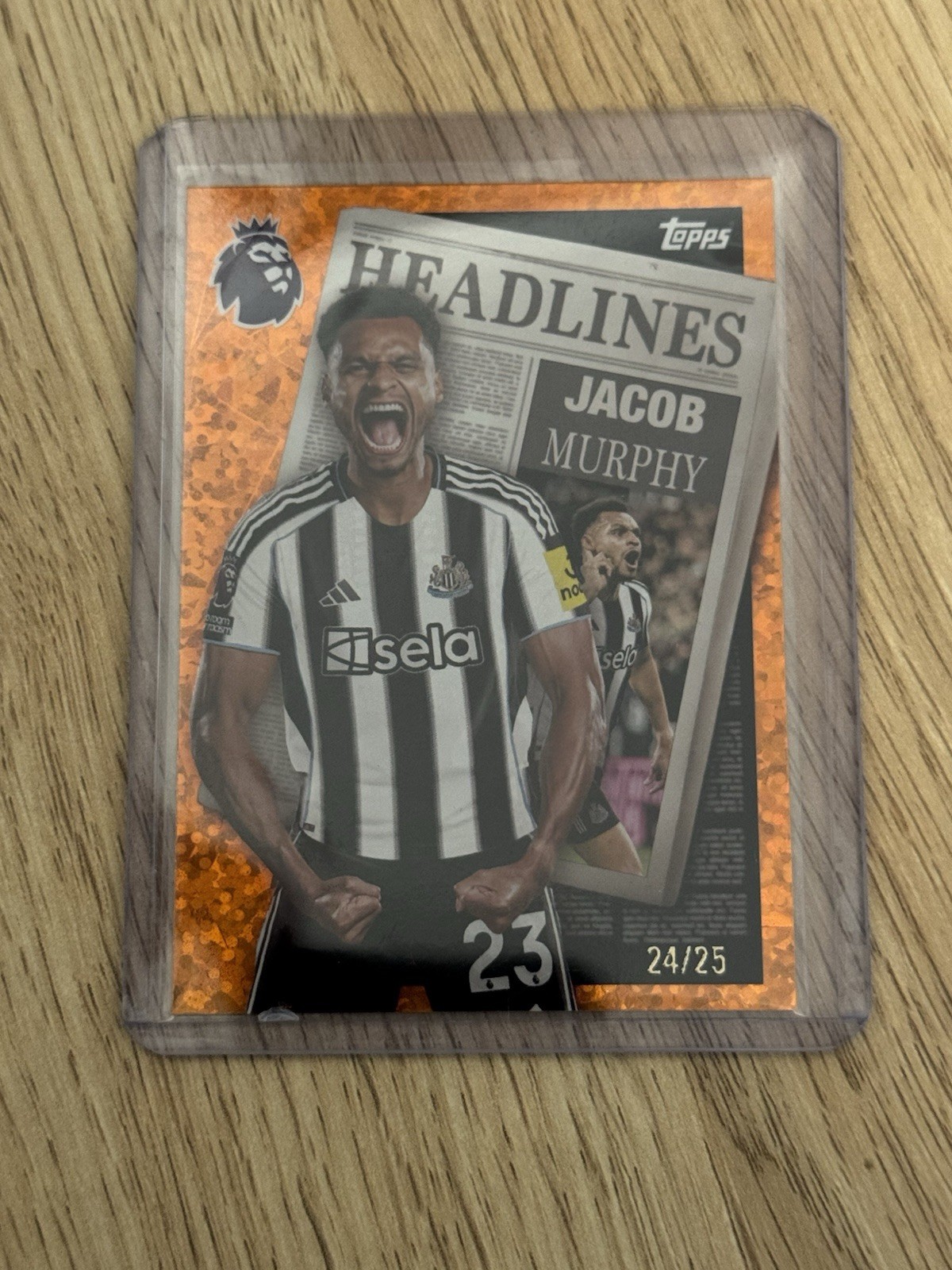 Topps 25/26 Jacob Murphy Headlines Numbered 24/25 Parallel Newcastle United for sale on Ebay