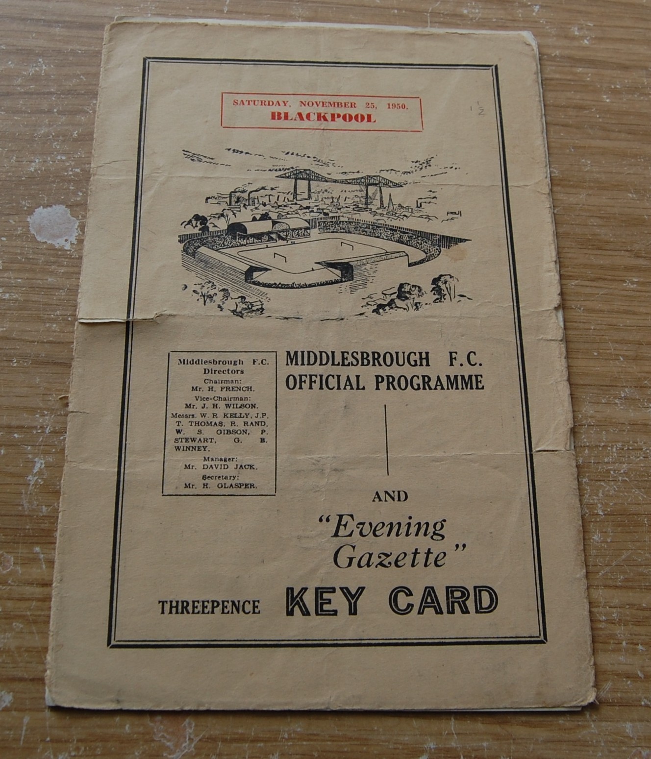 Middlesbrough v Blackpool 50/51 Football Programme for sale on Ebay