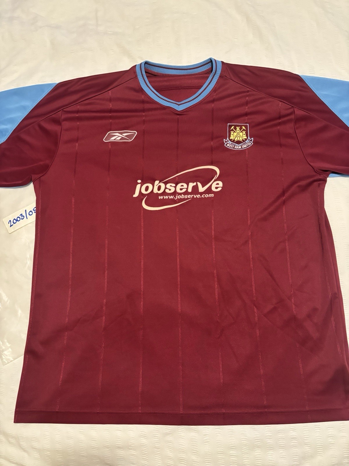 West Ham United 2003-2005 Home Football Shirt Size L Reebok Original Vintage for sale on Ebay