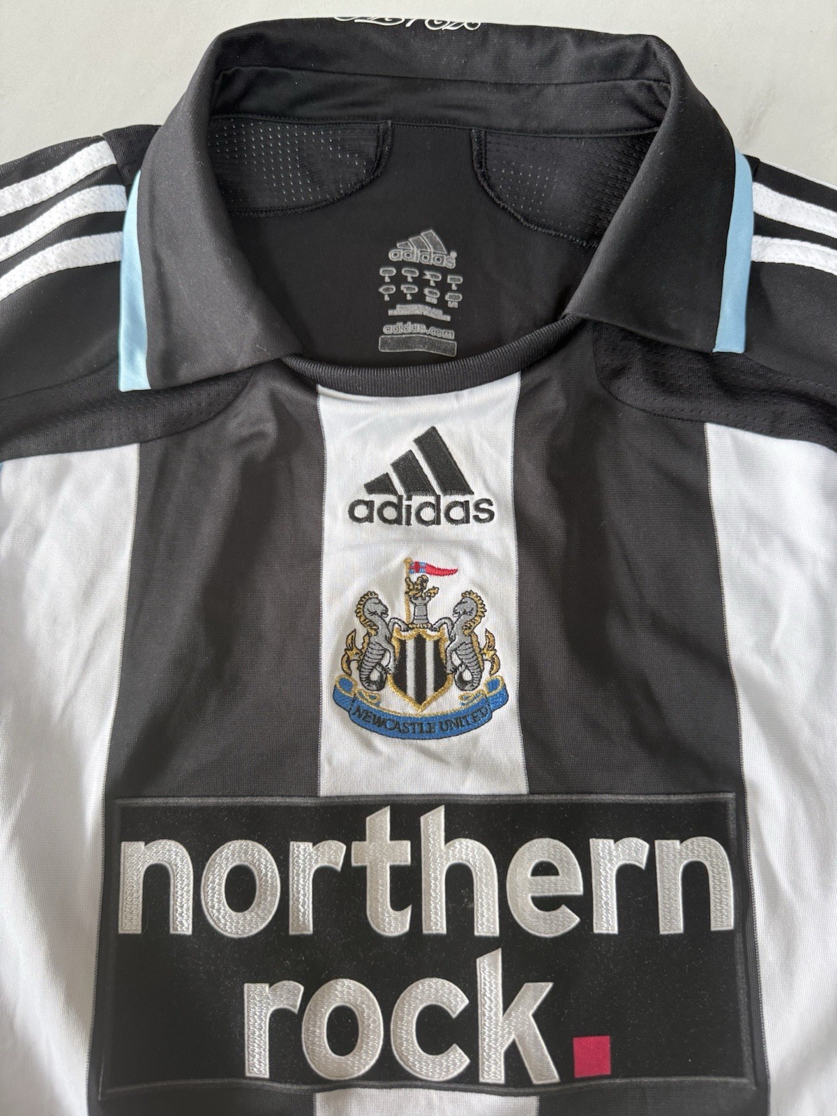 Newcastle United Football Shirt 2007-2009 Home Adidas Northern Rock Size L for sale on Ebay