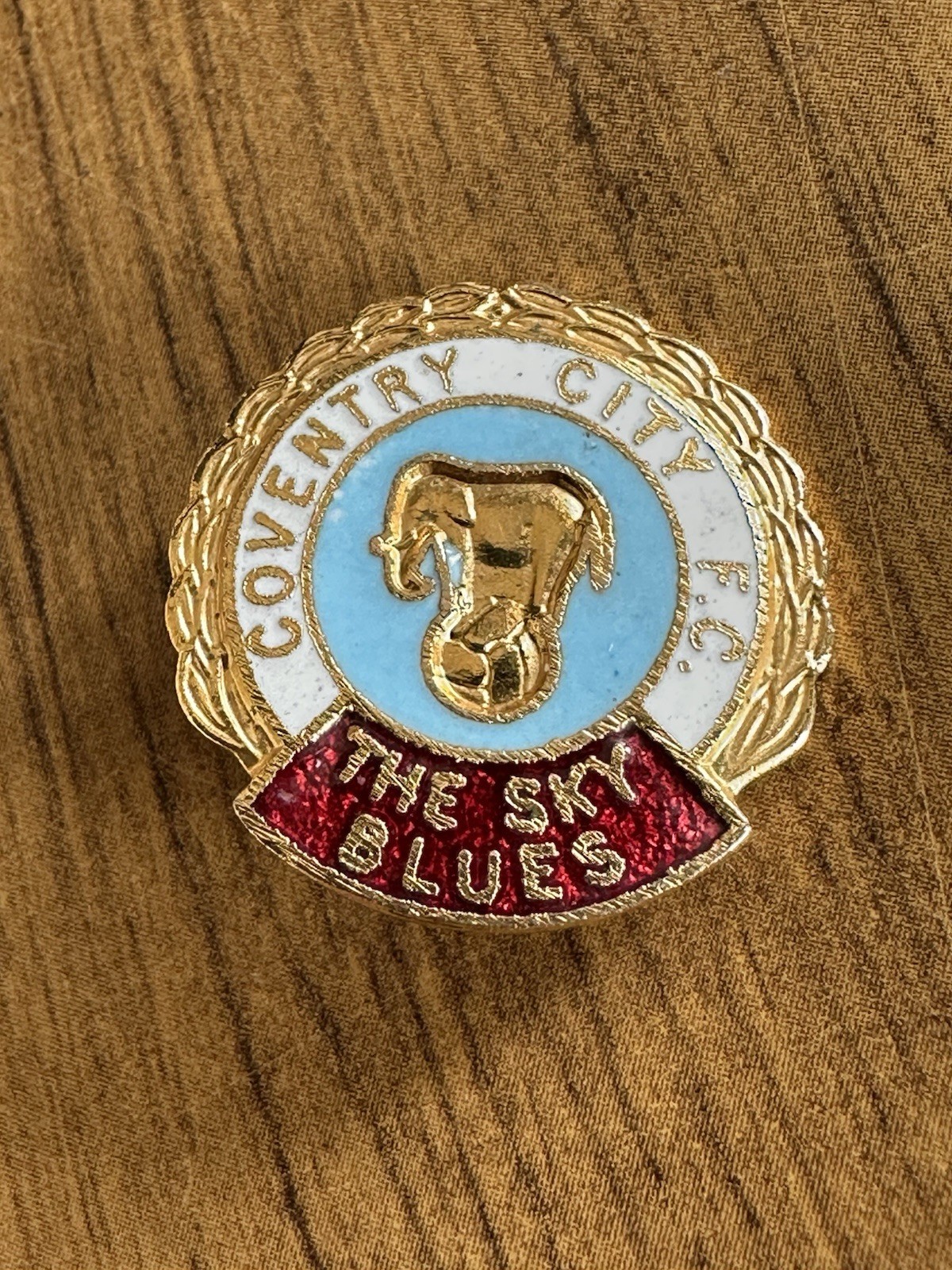 Quality Coventry City Sky Blues Coffer Enamel Badge for sale on Ebay