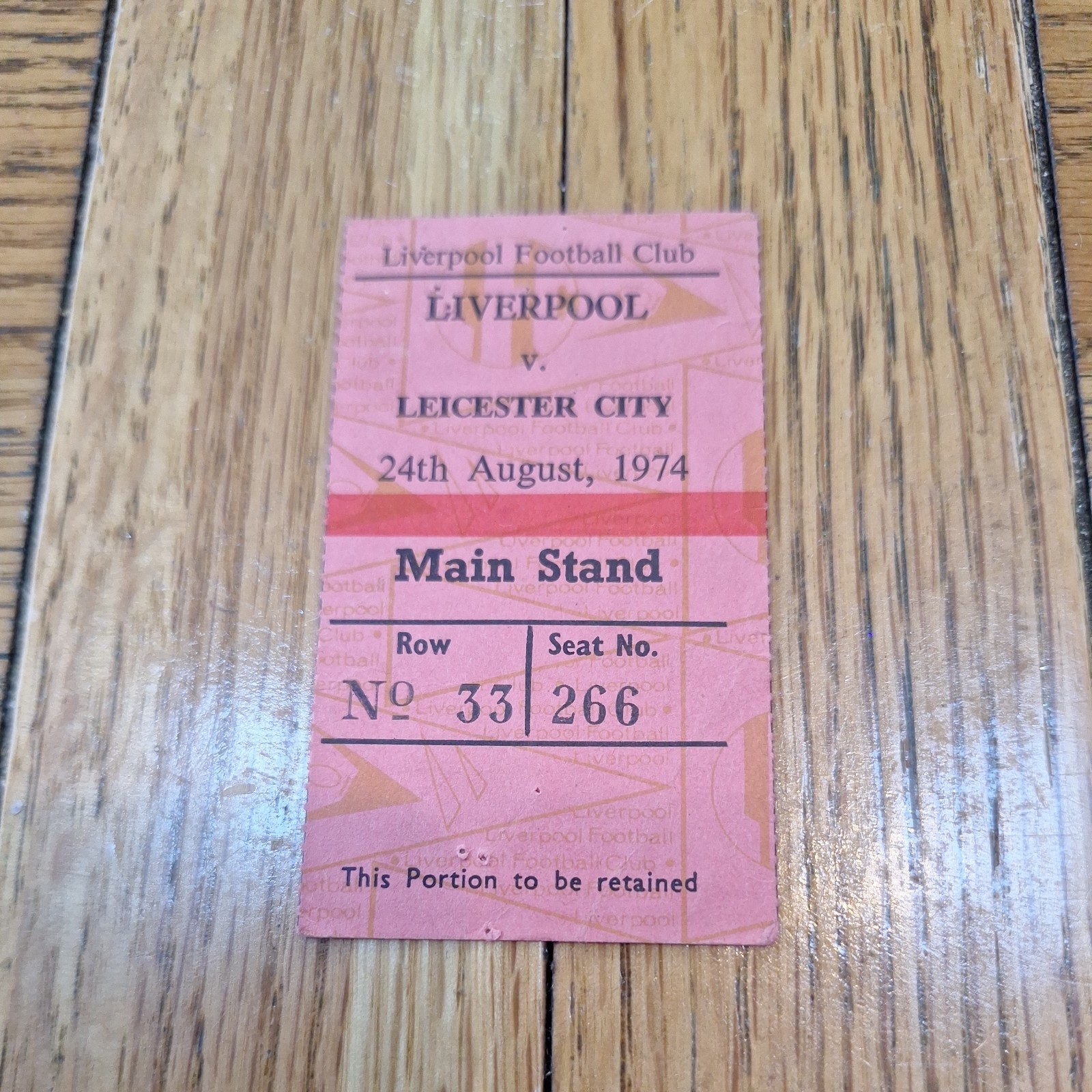 Liverpool v Leicester city 1974/75 Bob Paisley's 1st home match as manager. for sale on Ebay