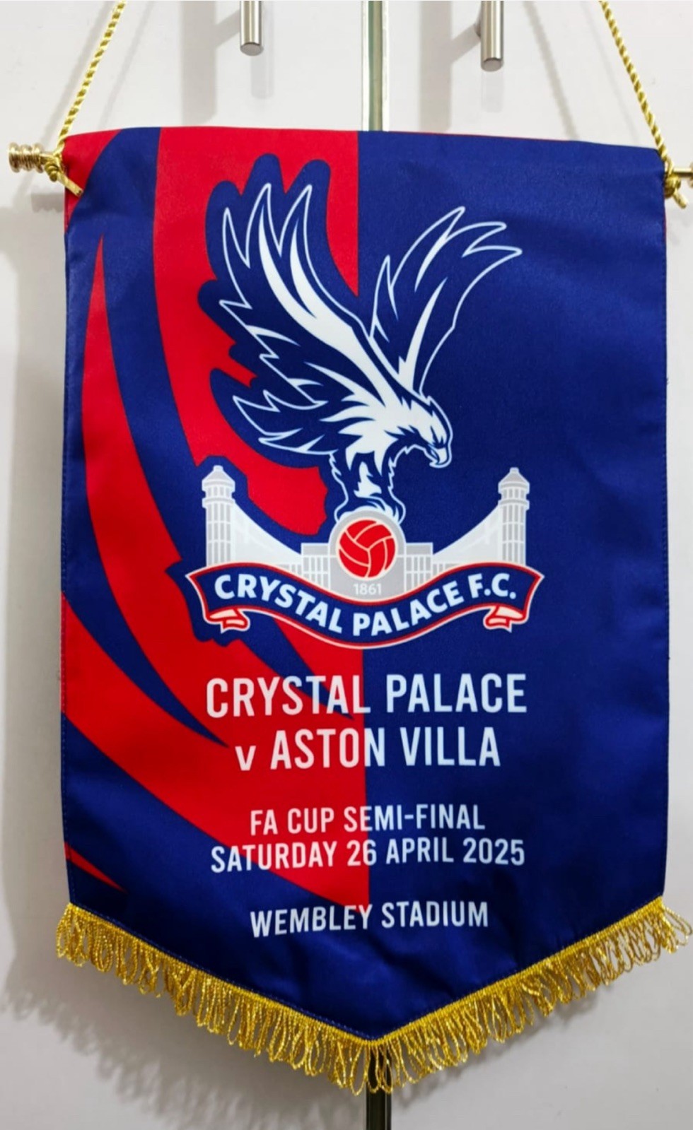 Crystal Palace v Aston Villa  FA Cup Semi Final 2025.  for sale on Ebay