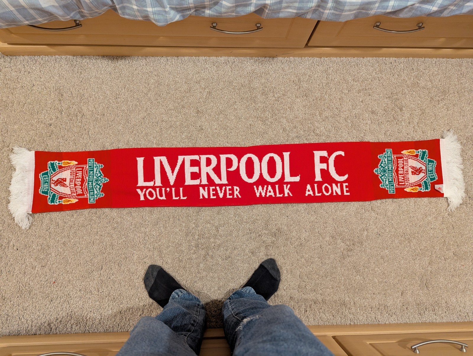 Liverpool FC Scarf You'll Never Walk Alone for sale on Ebay
