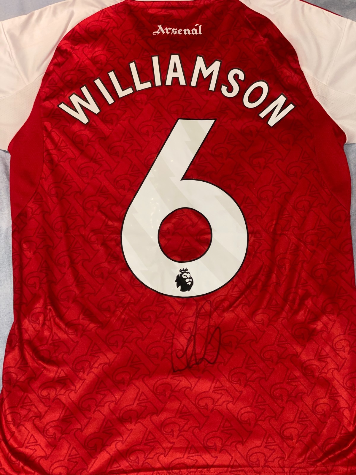 Leah Williamson Hand Signed 25/26 Arsenal Womens Home Shirt England PROOF / COA for sale on Ebay