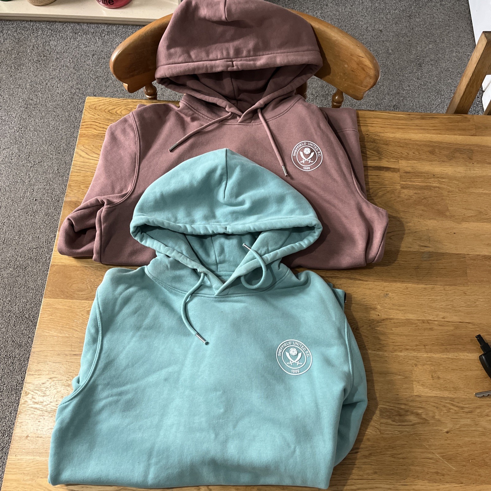 Sheffield United Hoodies Two Size Medium for sale on Ebay