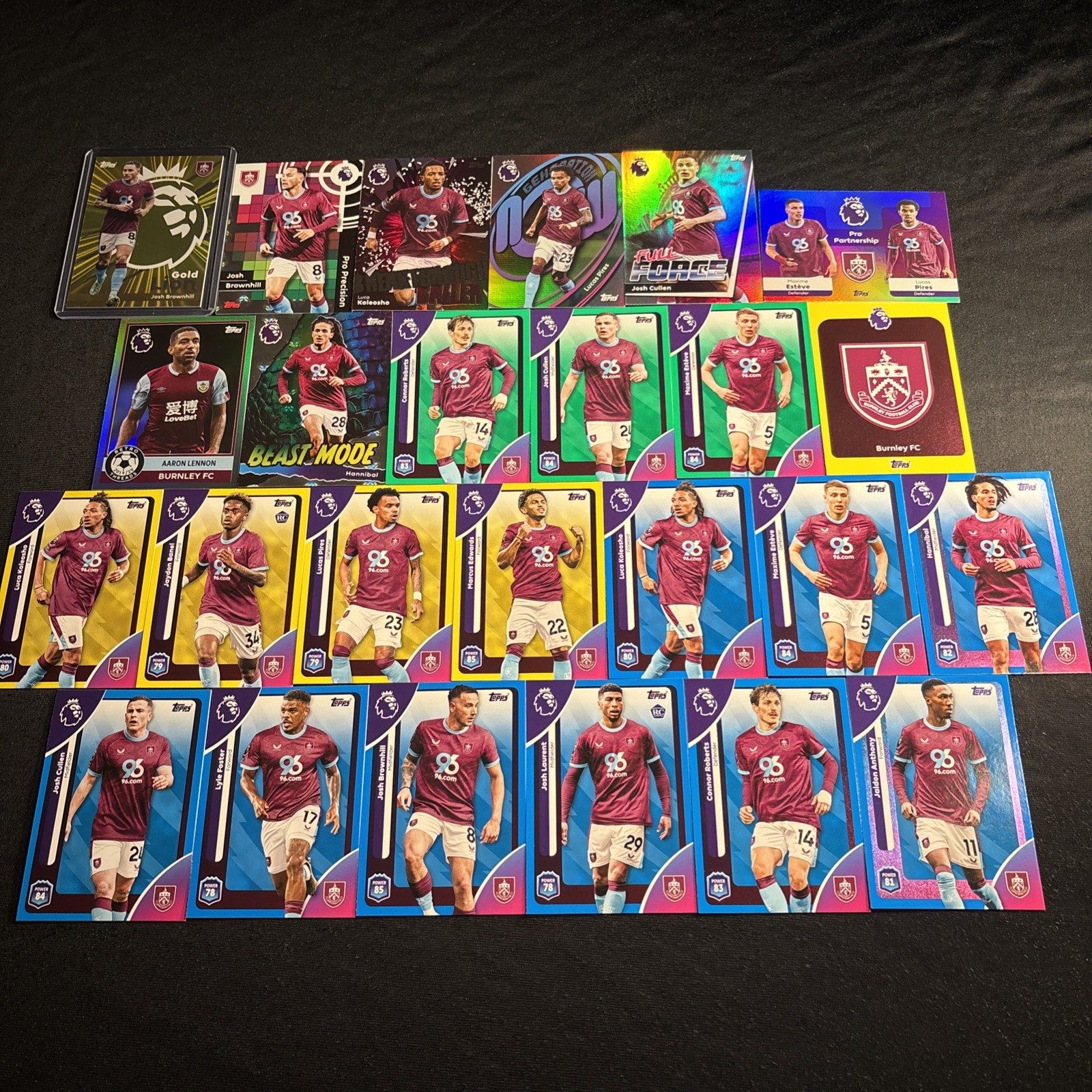TOPPS 2026 Premier League 25/26 Football TCG Burnley Insert Bundle for sale on Ebay