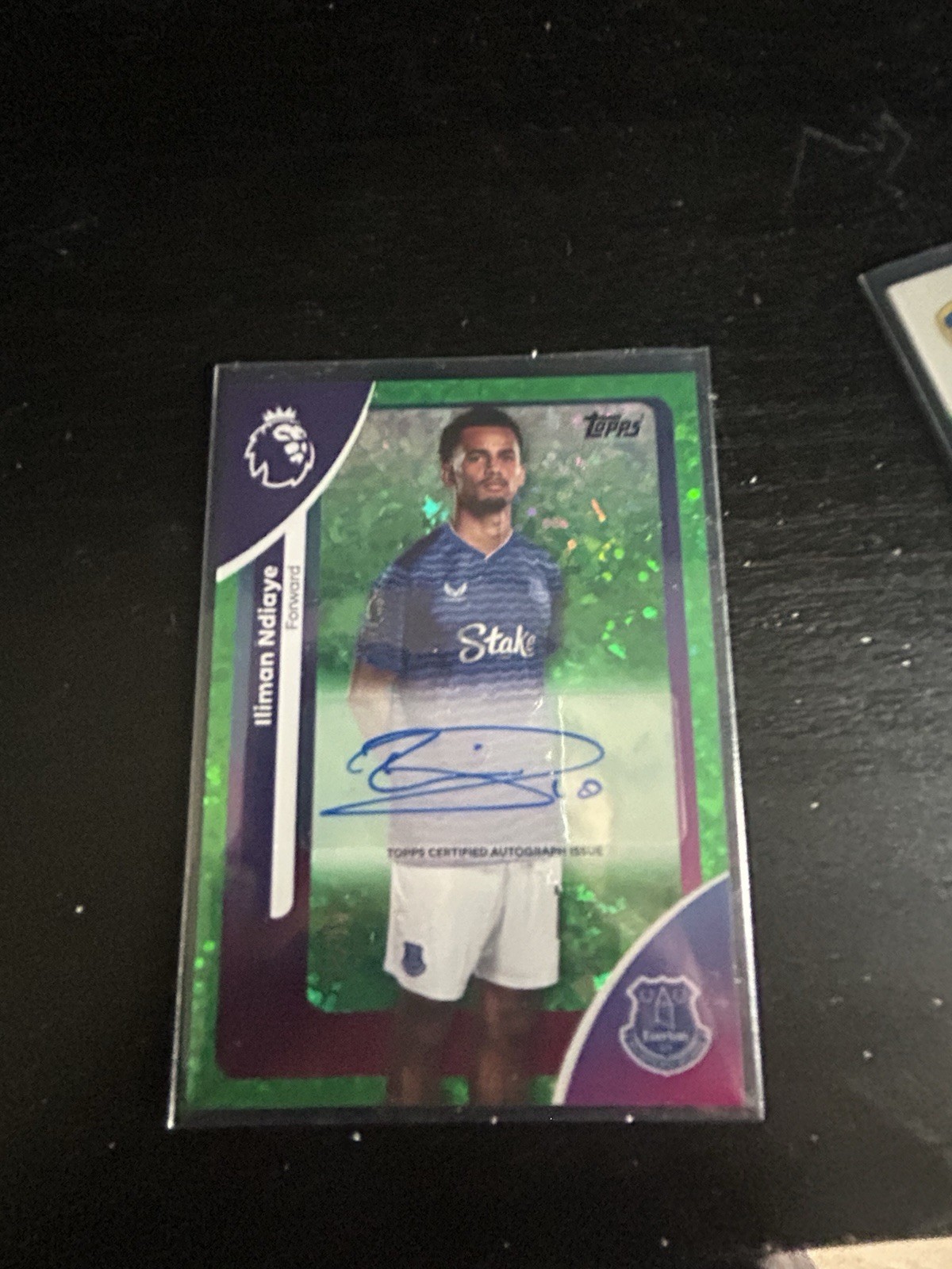 Topps Premier League 2026 - Iliman Ndiaye Green Sparkle Auto /99 Everton for sale on Ebay