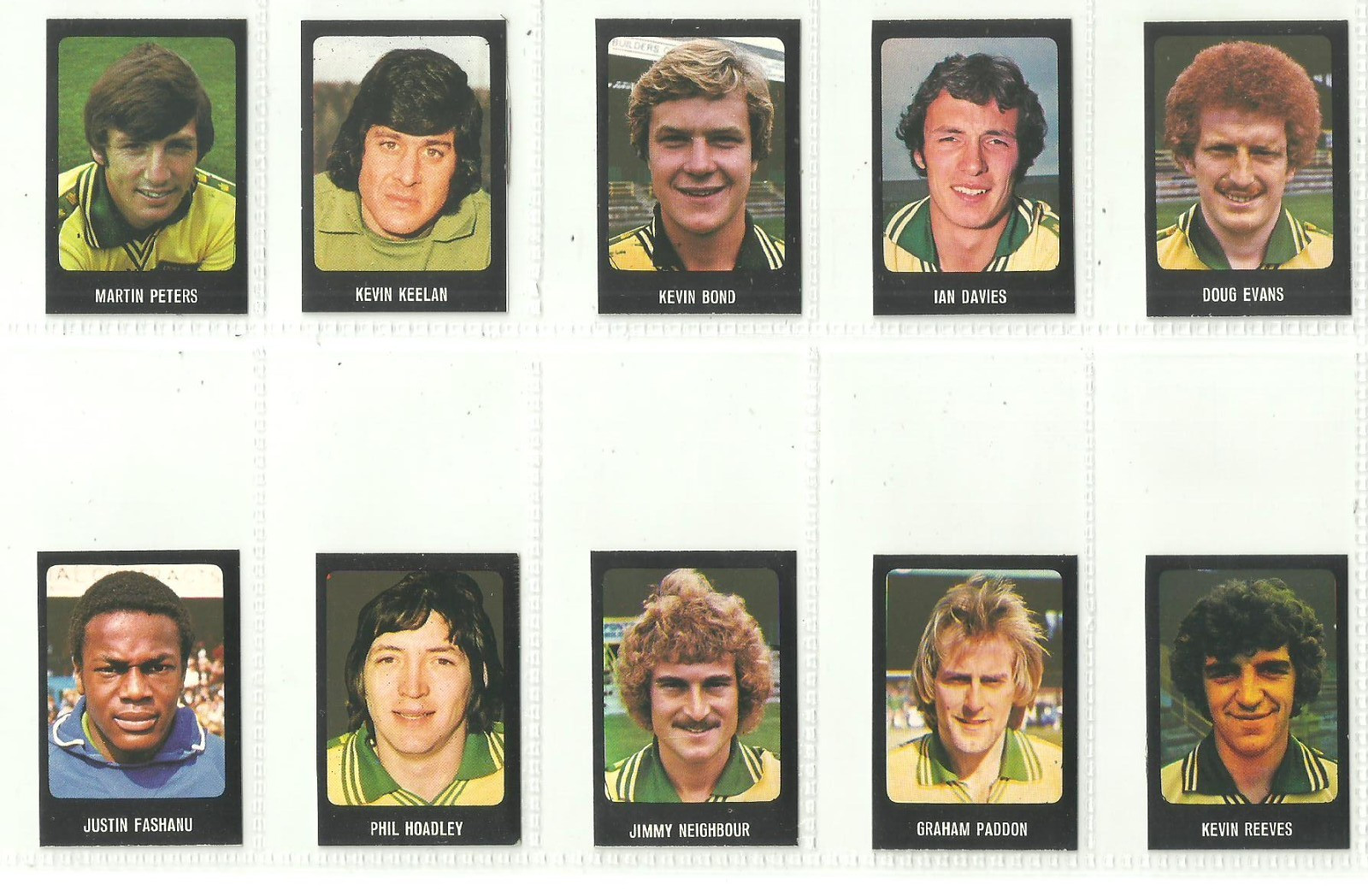 12 x NORWICH CITY - Transimage Football 79-80 Stickers [Unused] for sale on Ebay