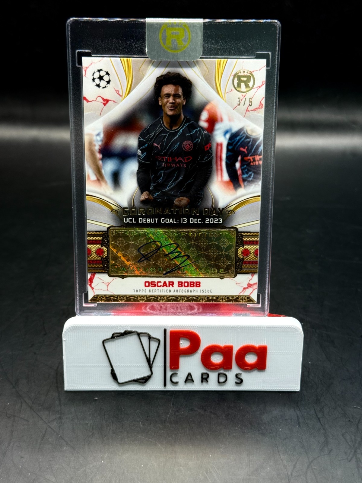 Topps - Reverence - Auto - Manchester City - Oscar Bobb /5 - for sale on Ebay