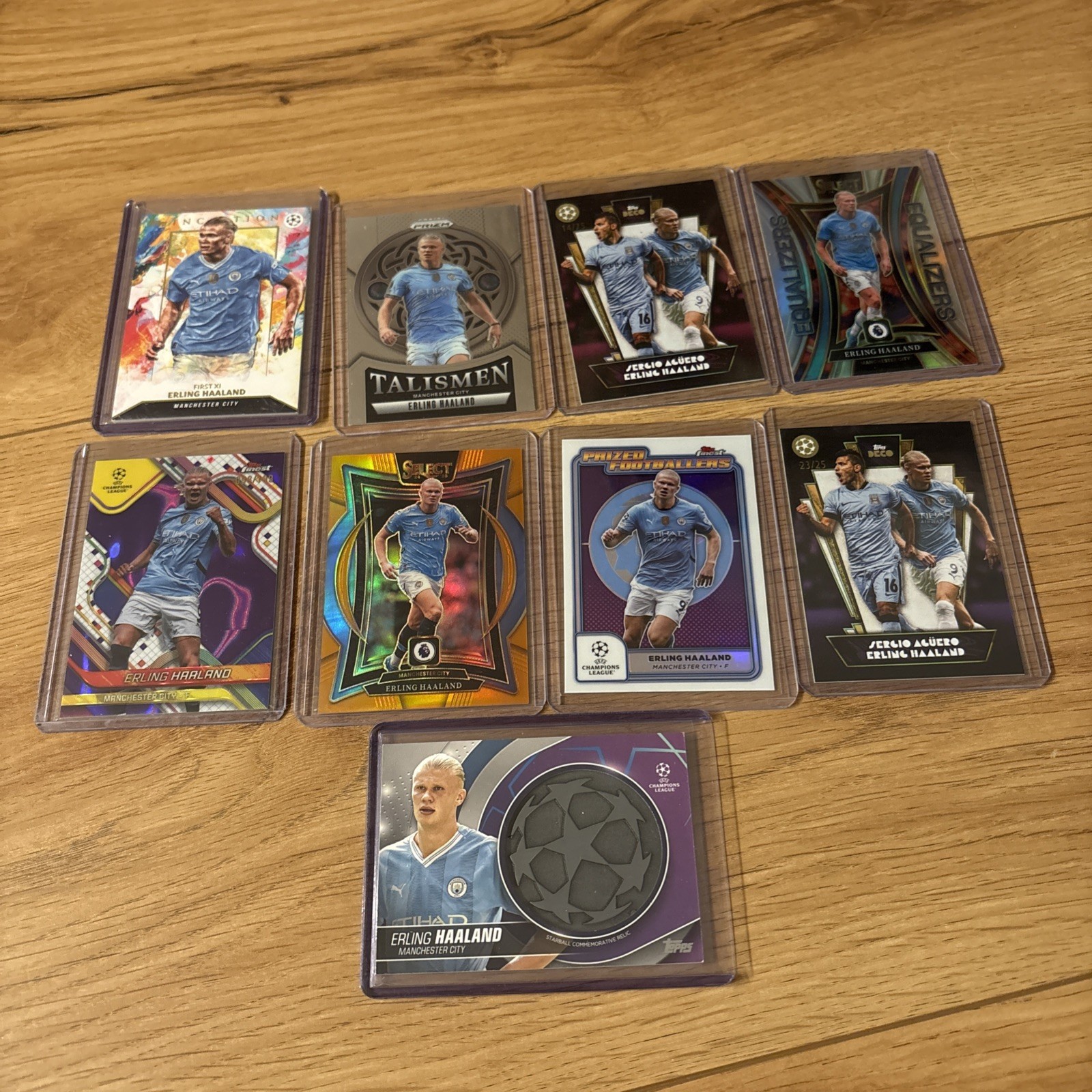 9x Erling Haaland Insert/Relic/Base Manchester City Topps Inception Deco Panini for sale on Ebay