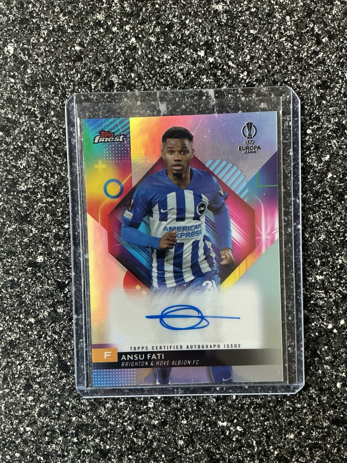 Ansu Fati Auto Topps Finest UCC 2023-24 Autograph Brighton Hove Albion Barcelona for sale on Ebay