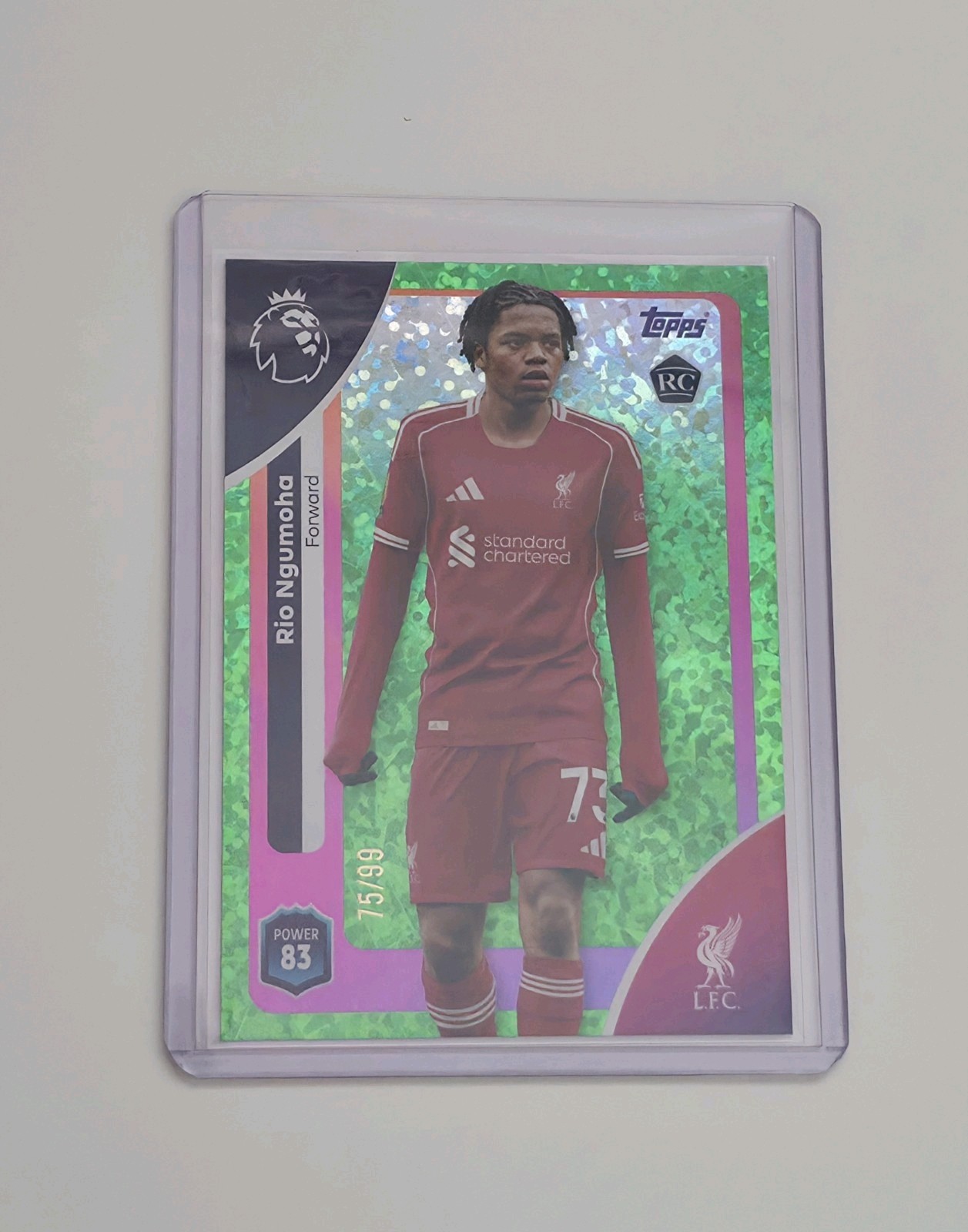Rio Ngumoha 75/99 Topps 26 Rookie Numbered Liverpool FC Premier League for sale on Ebay