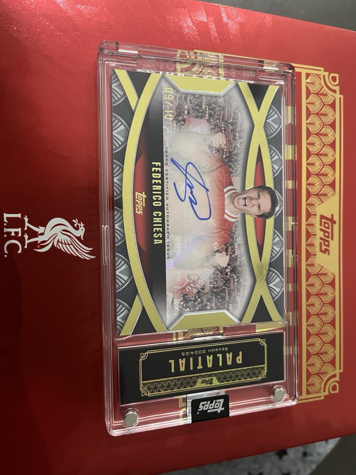 Topps Liverpool Palatial Anfield Ovation Autograph Federico Chiesa 9/10 for sale on Ebay